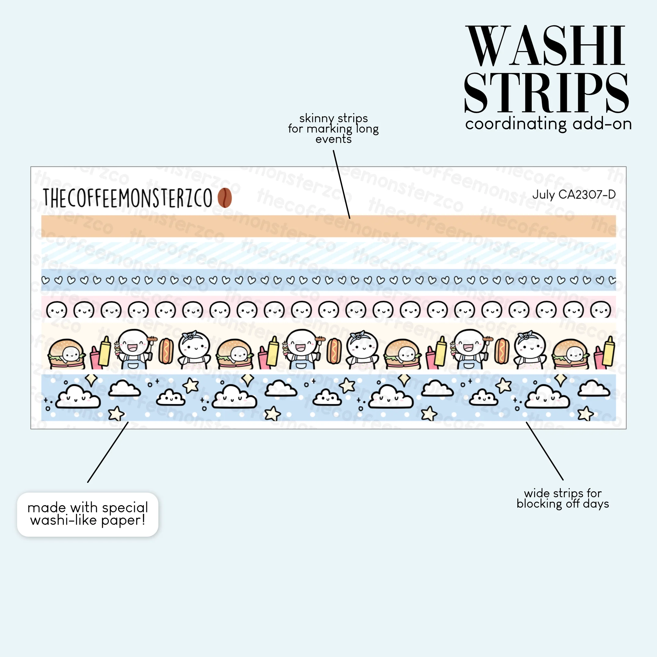 2023 Coordinating Add-ons - Washi Strips Part 2
