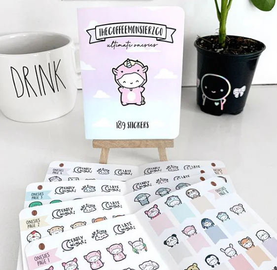 Ultimate Onesies Sticker Book (8 Pages)