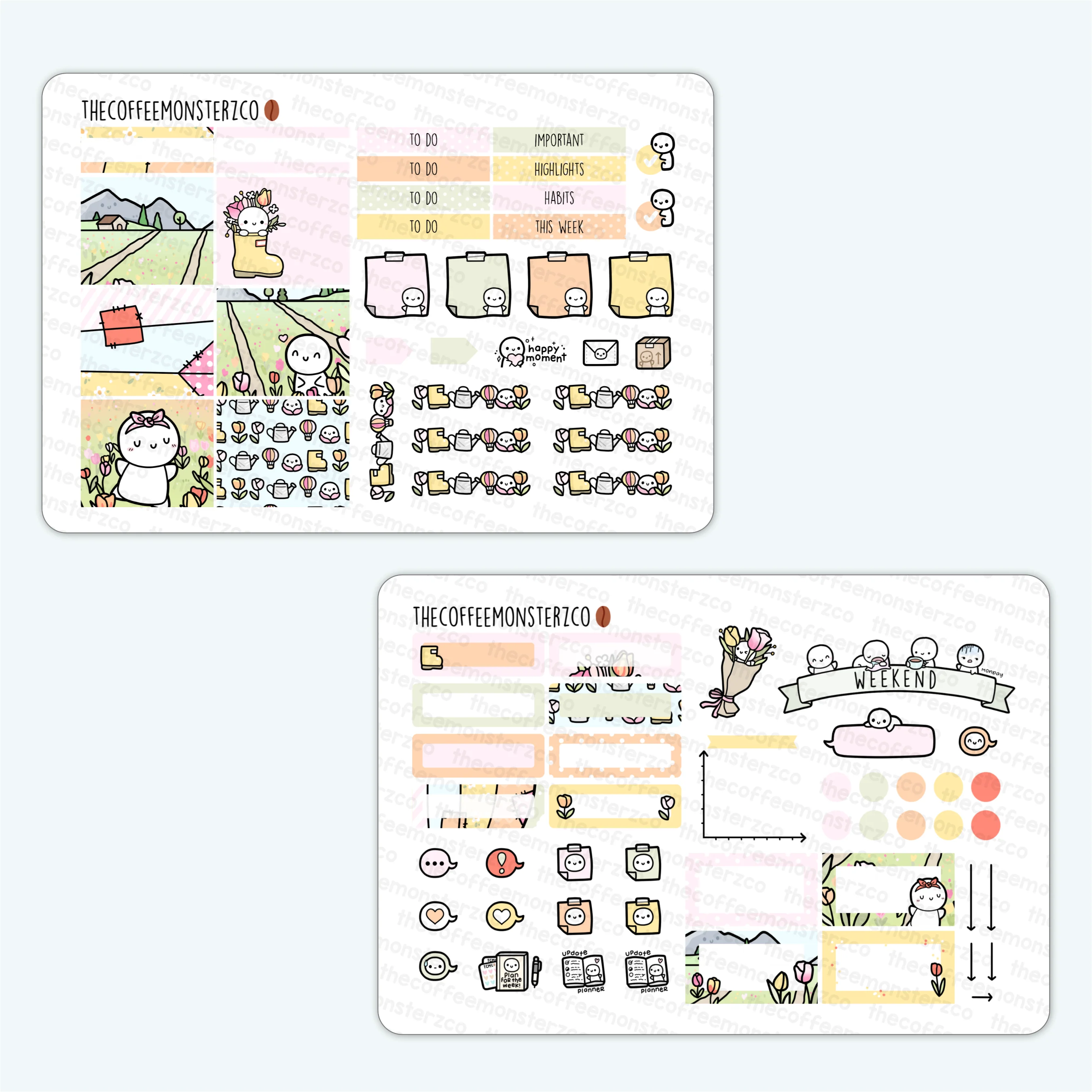 Tulip Fields Hobonichi Cousin Kit