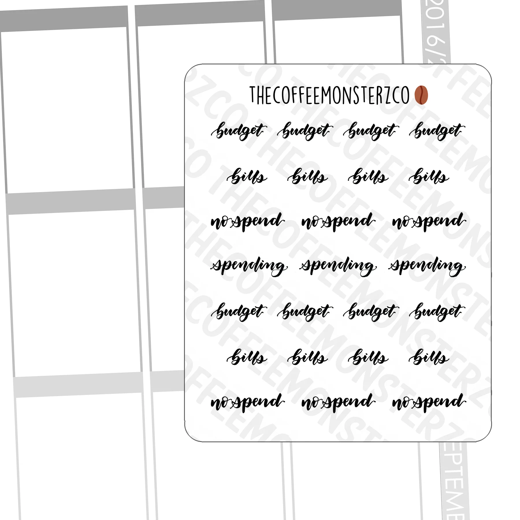 Helen's Lettering: Budget