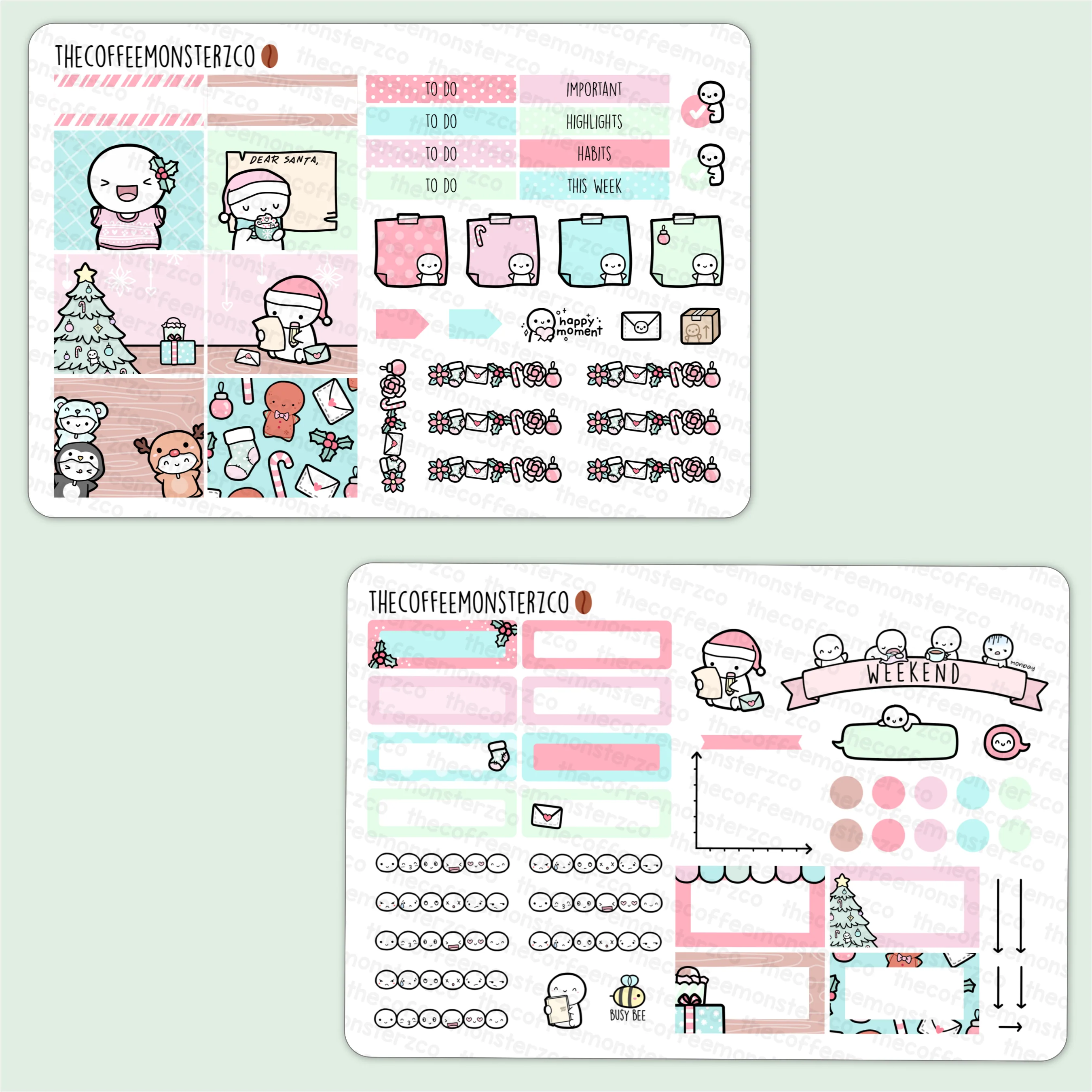 Holiday Cheer Hobonichi Cousin Kit