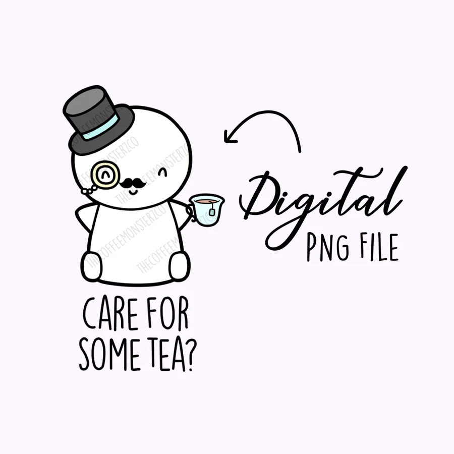 Fancy Tea Emoti (Digital File)