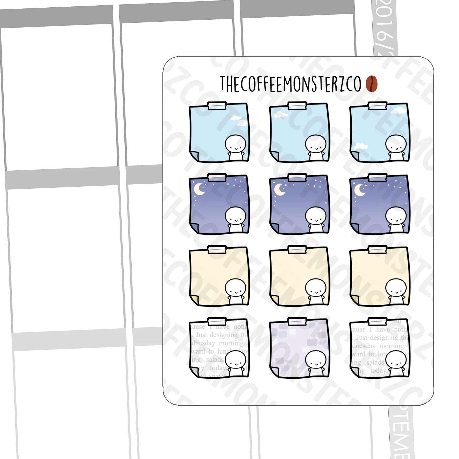 City Life Functional Emoti Stickers