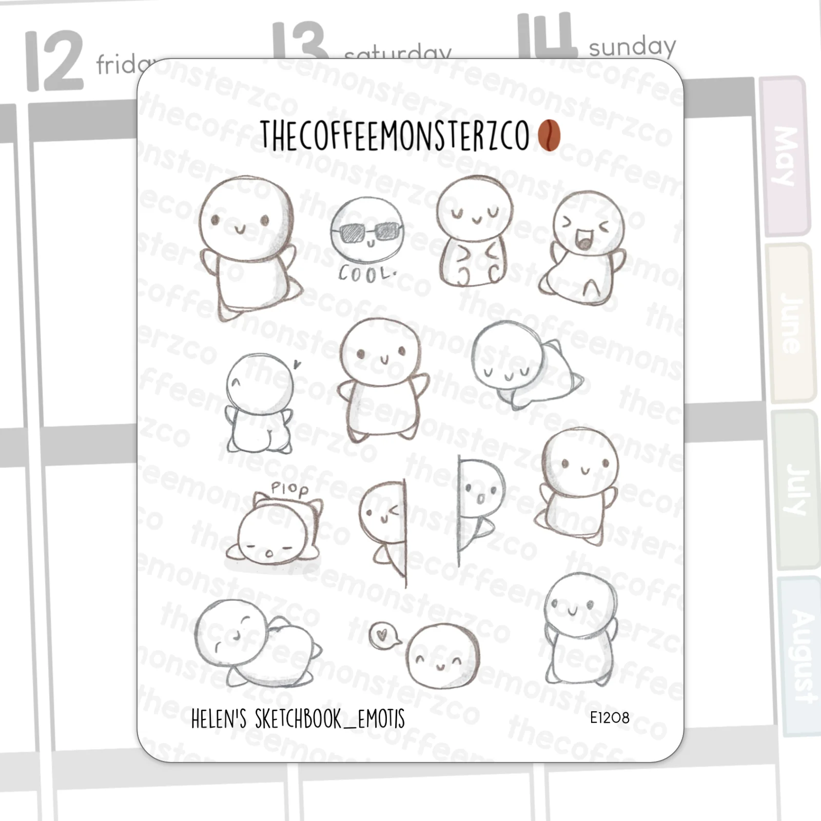 Helen's Sketchbook Stickers