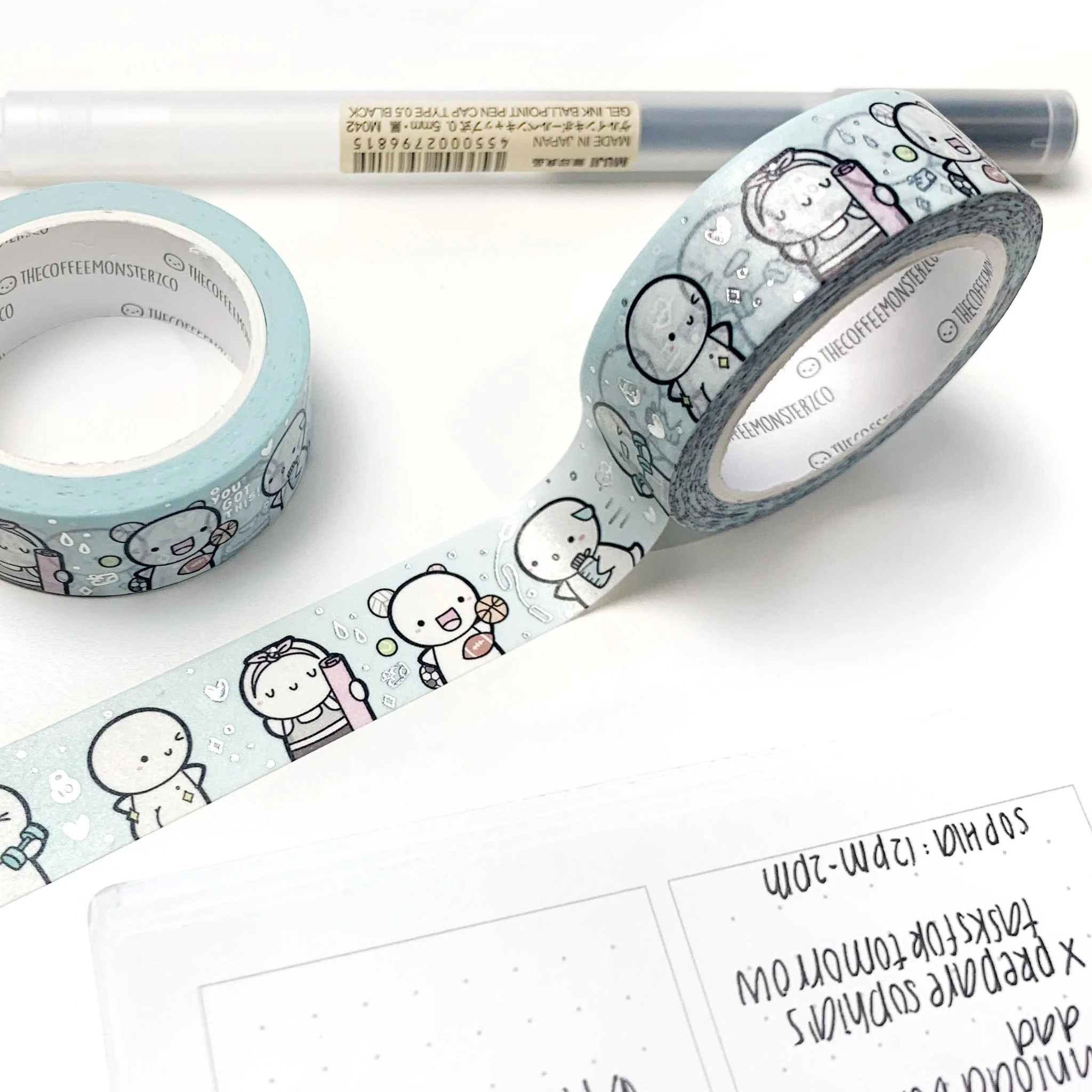 Fitness Fun Washi Tape - 15mm (1 per customer)