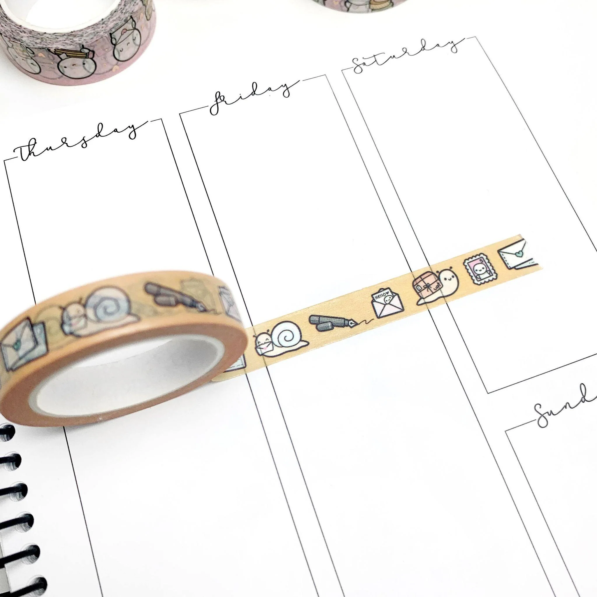 Snail Mail Doodles 2.0 Washi Tape - 10mm