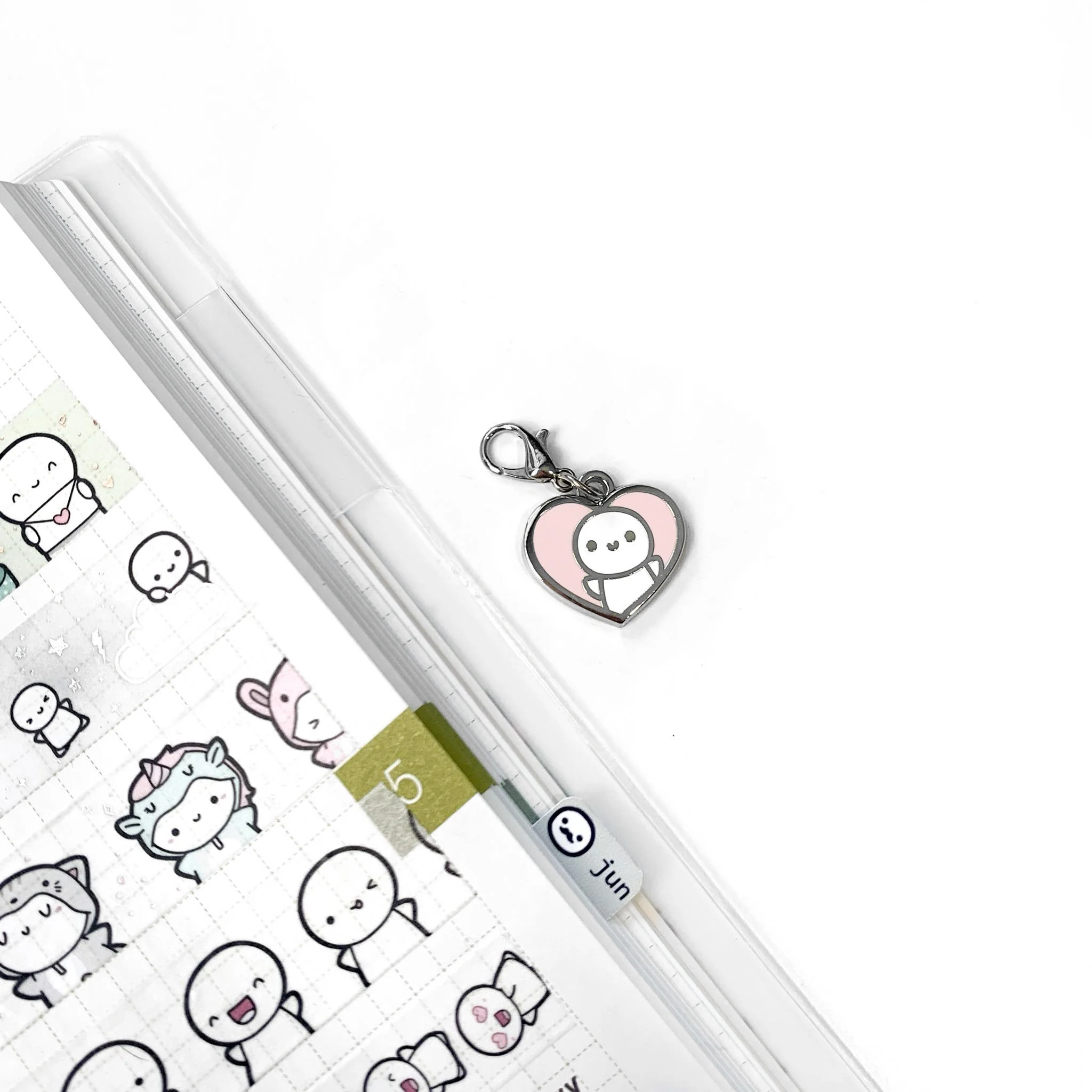 Heart Emoti - Lobster Clasp Charm