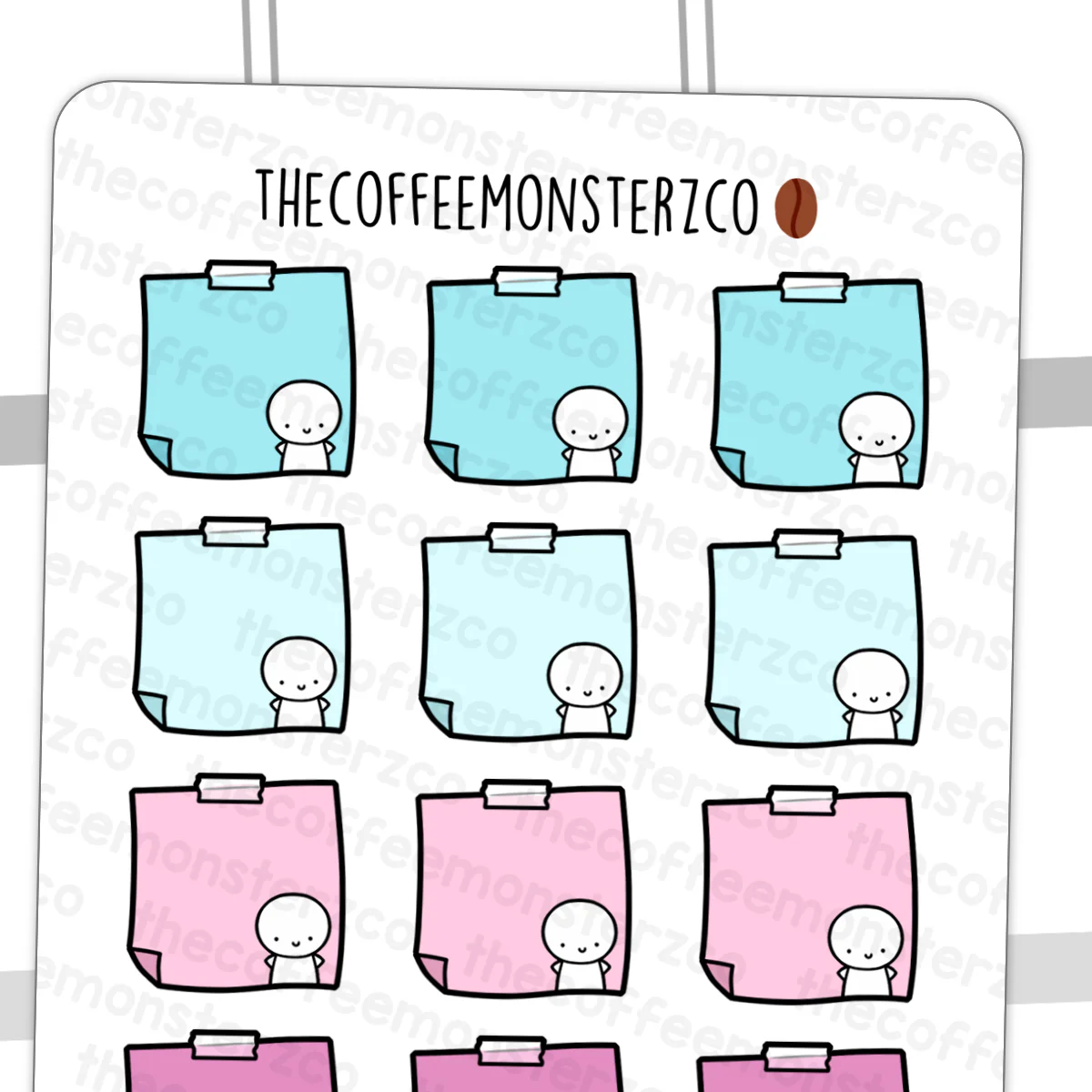 Winter Sticky Note Stickers