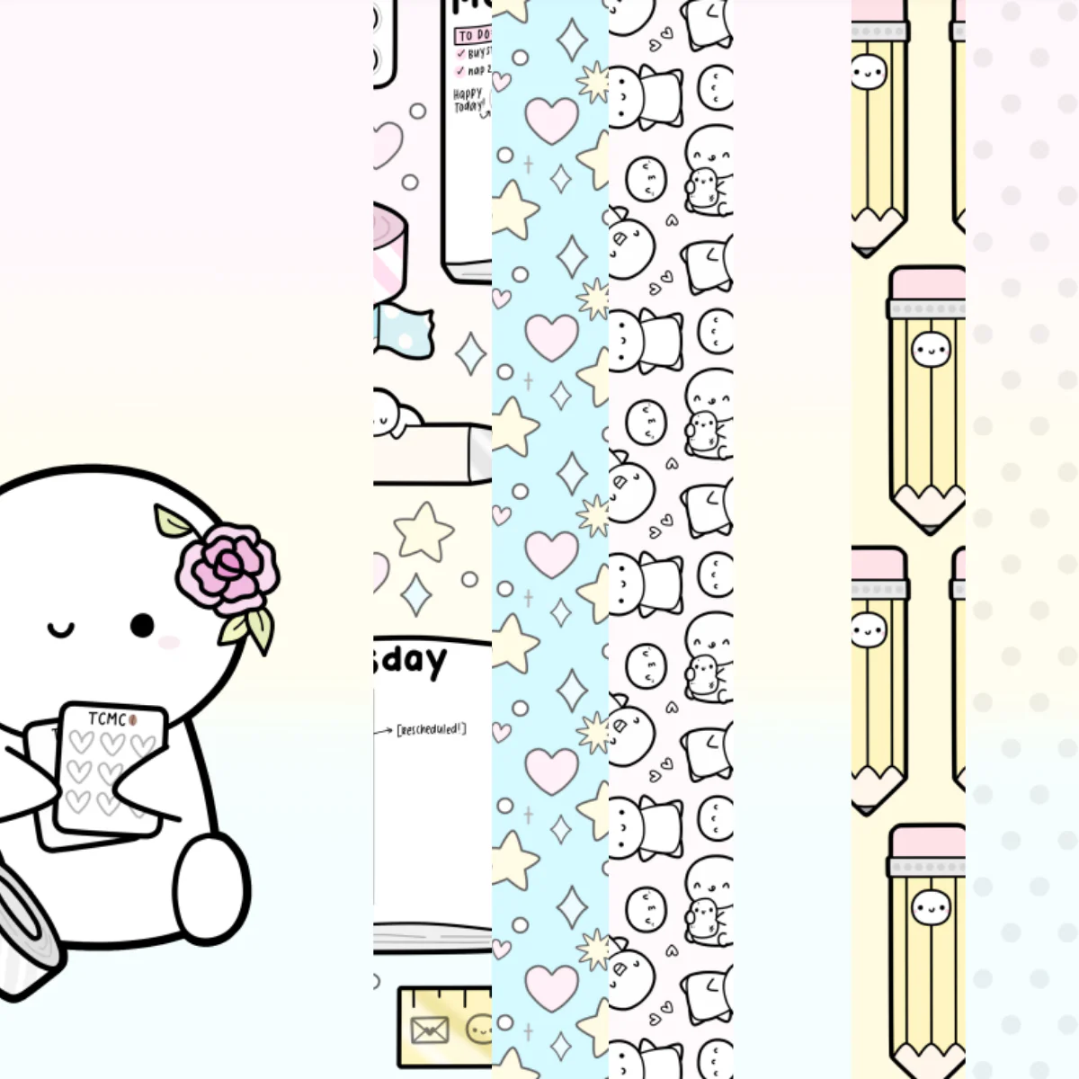 7 Divider Set - Sticker Binder Accessory