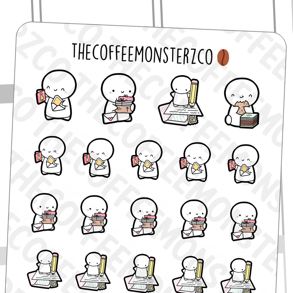 Holiday Card Writing Emotis (FINAL STOCK)