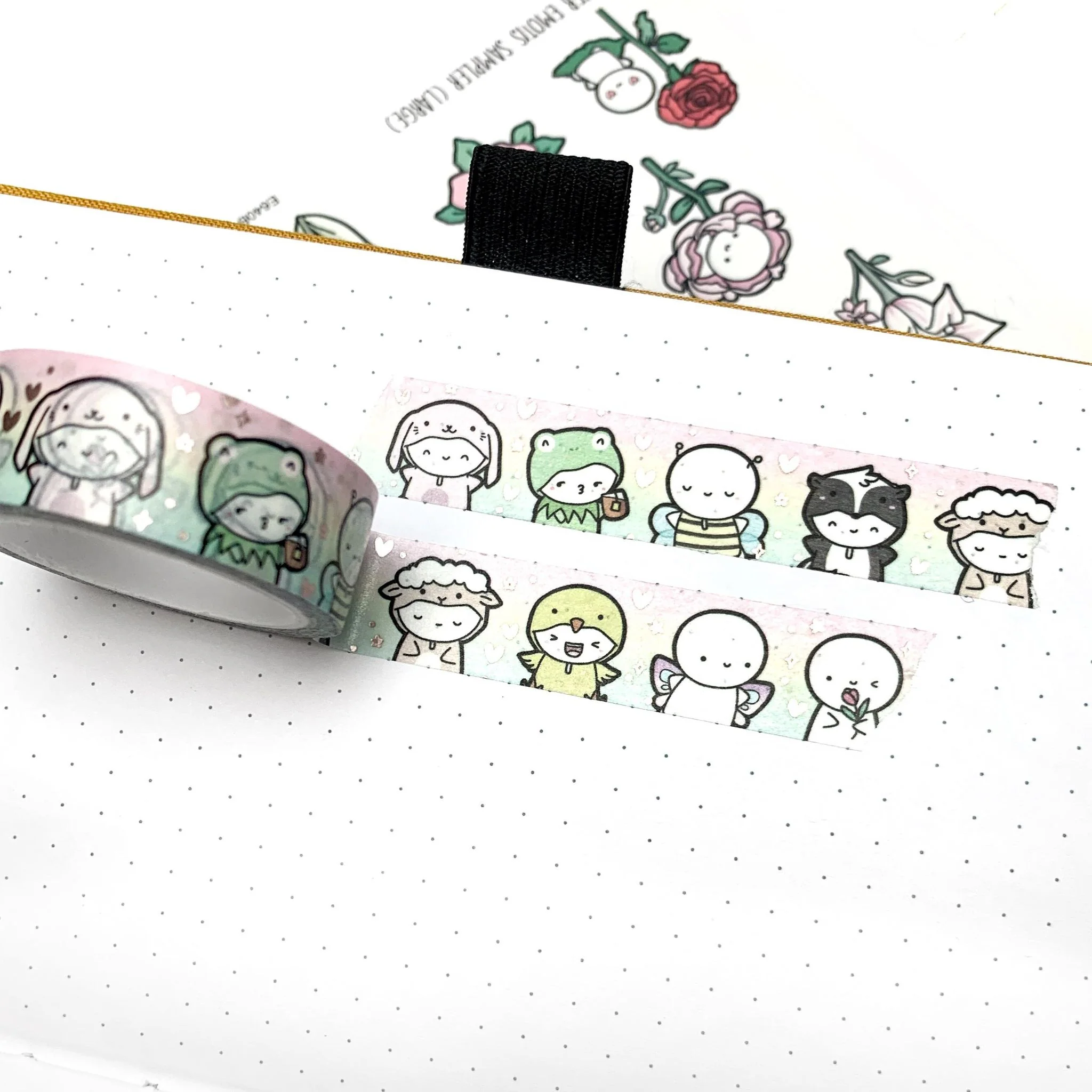 Spring Critters Emoti Washi Tape - 15mm