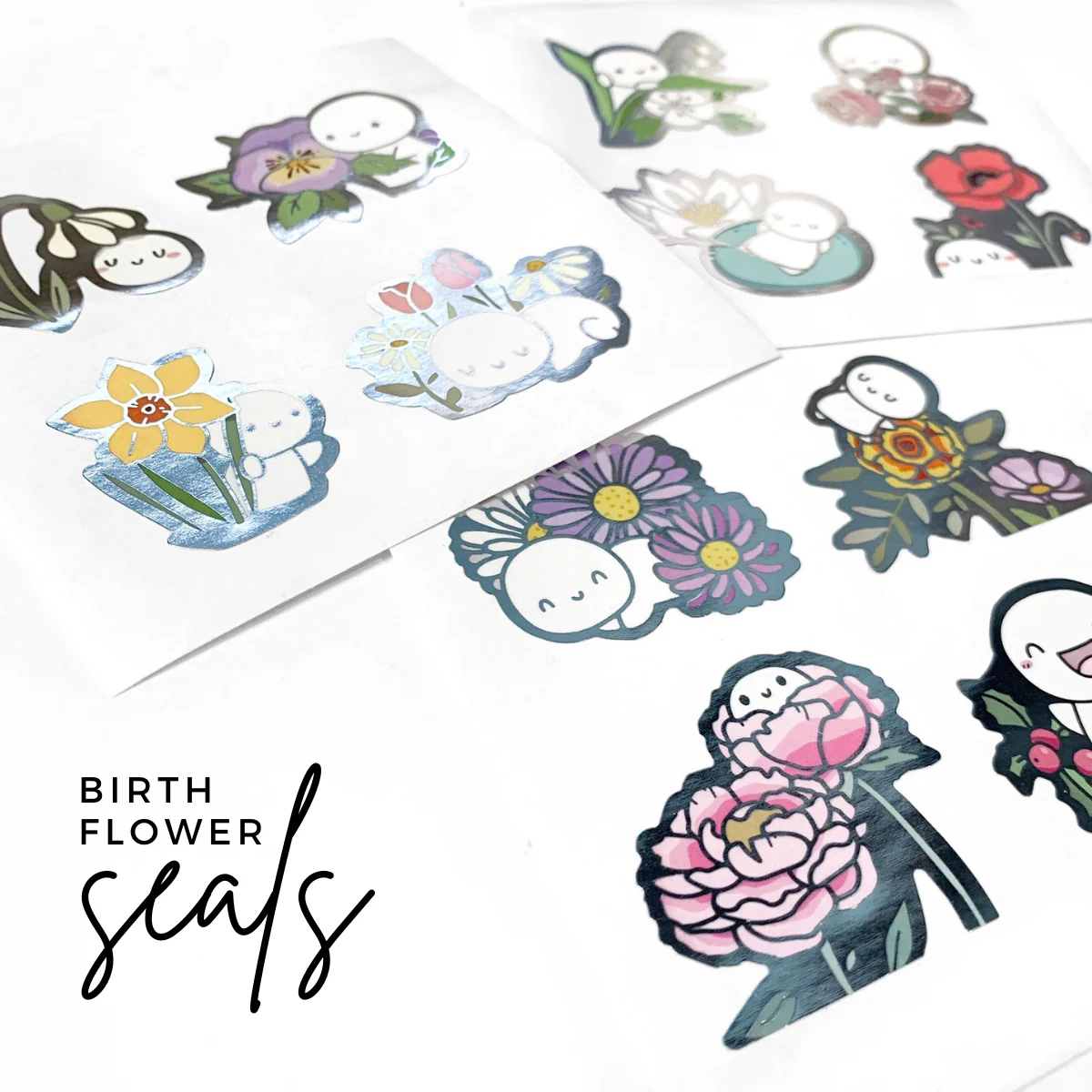 Birth Month Flower - Sticker Seals