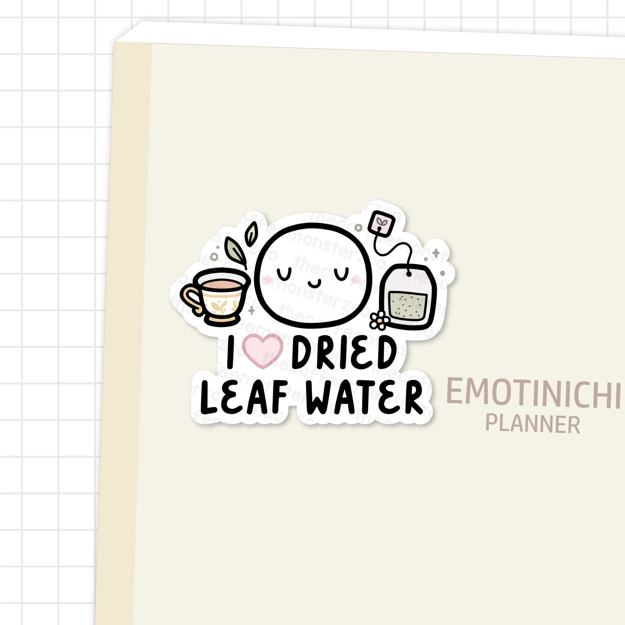 I Love Dried Leaf Water - Vinyl Sticker