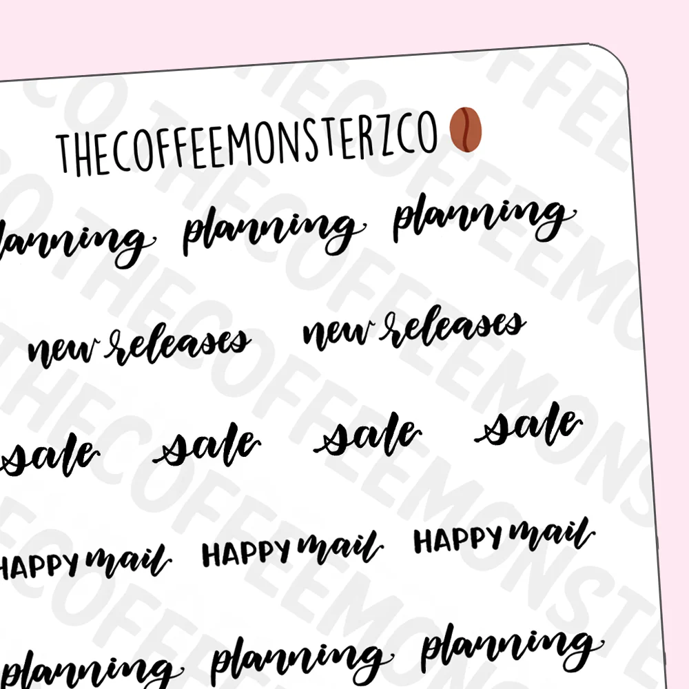 Helen's Lettering: Planning