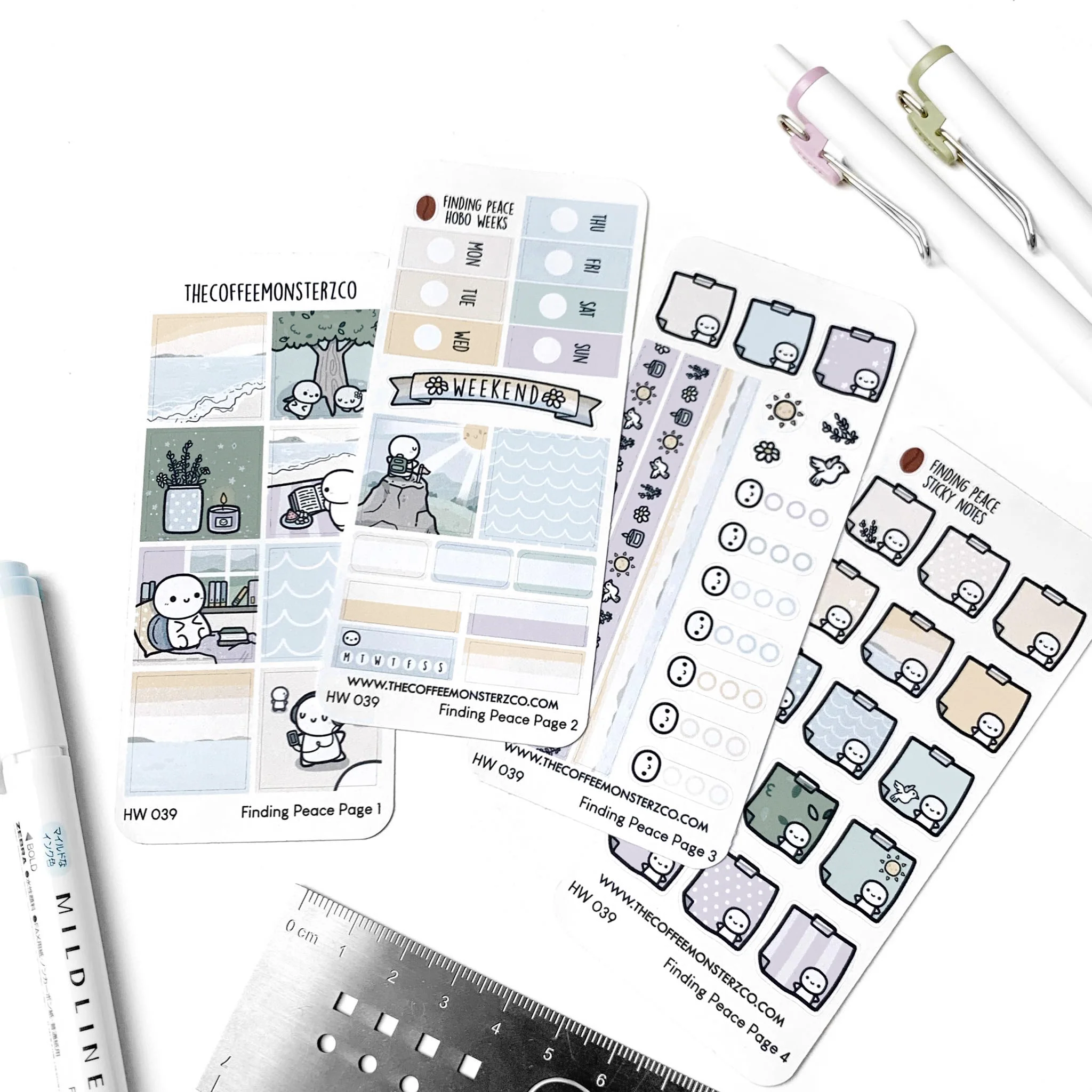 Finding Peace Hobonichi Weeks Kit