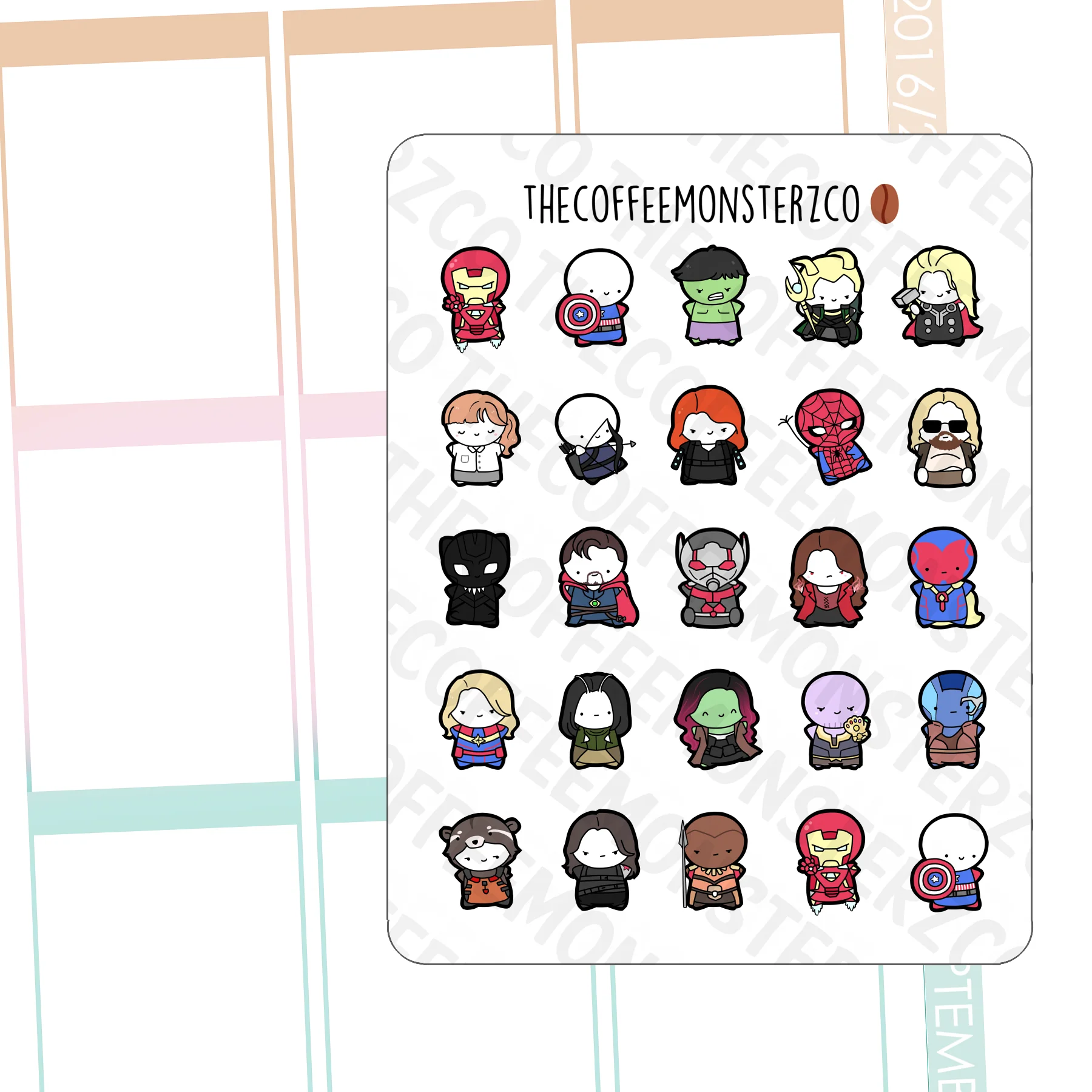 Superheroes Emotis Sampler