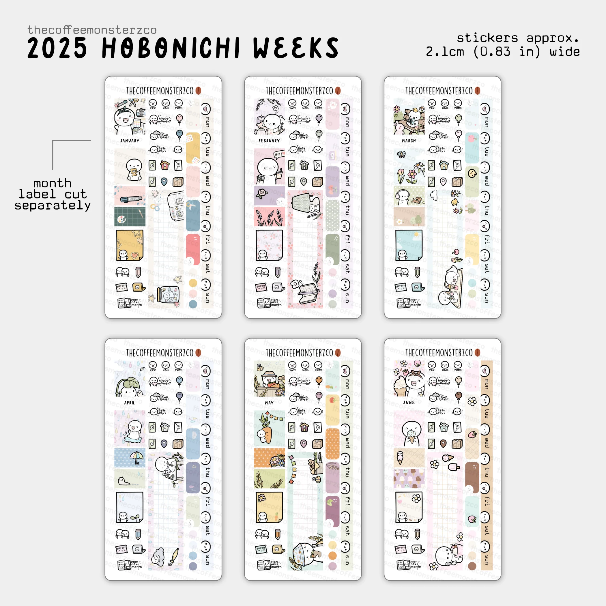 2025 Hobonichi Weeks Monthly Kits