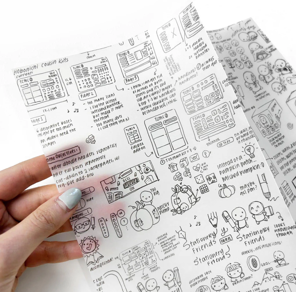 Helen's Sketchbook - Vellum Paper (1 per customer)