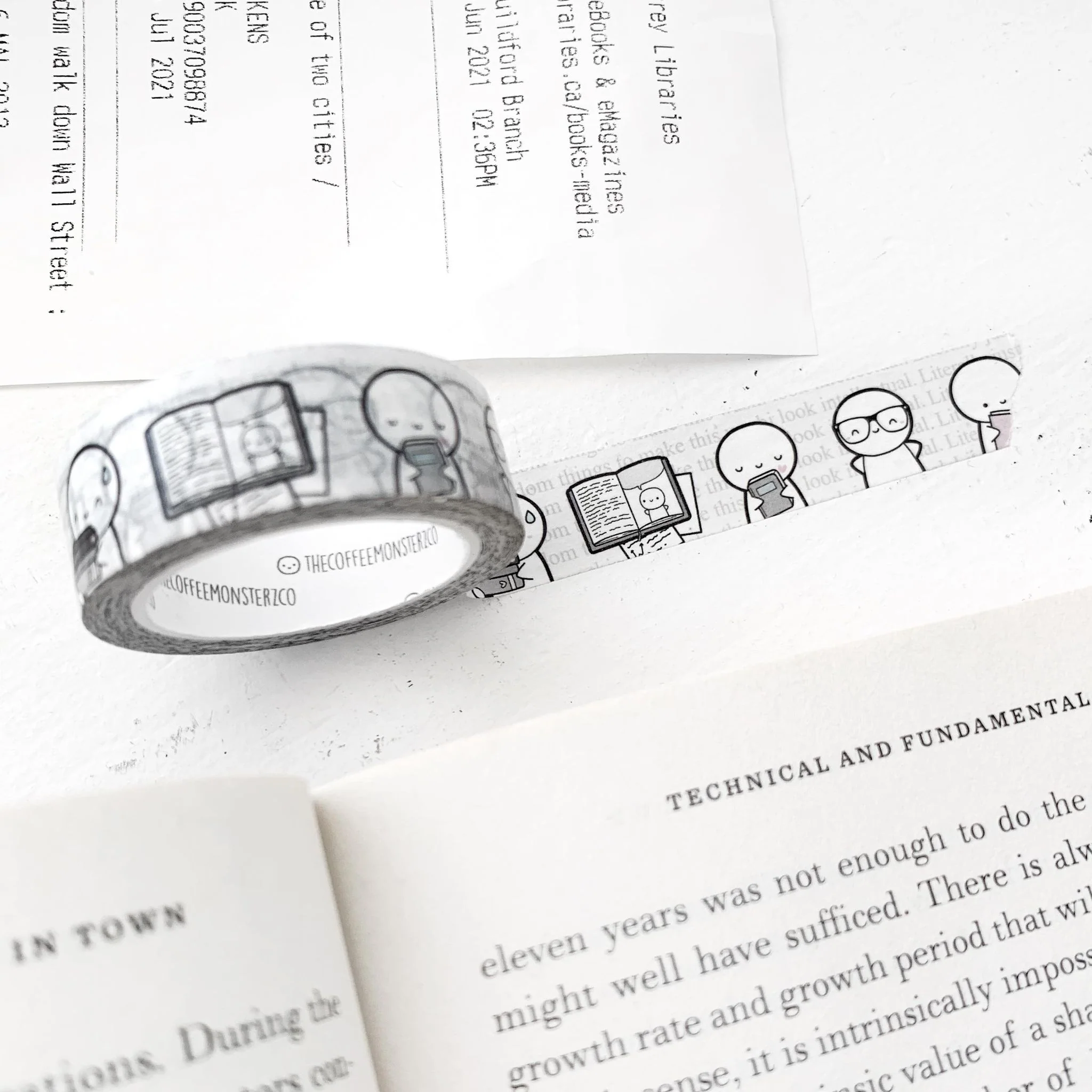 Book Nerd 2.0 Washi Tape - 15mm