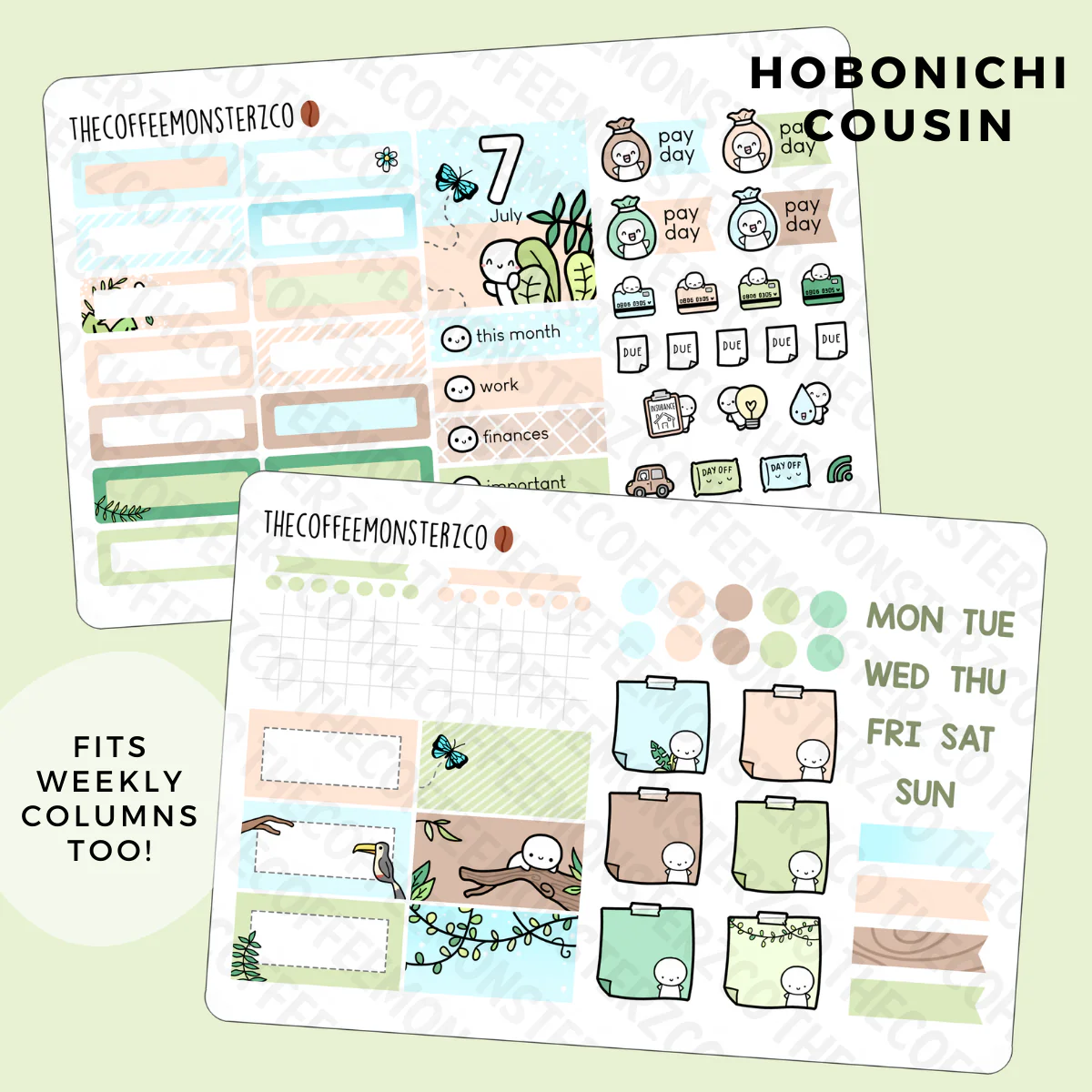 2022 Hobonichi Cousin Monthly Kits (second half)