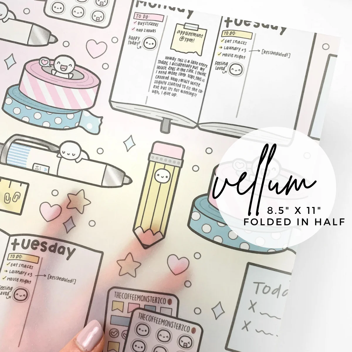 Planner Supplies - Vellum Paper
