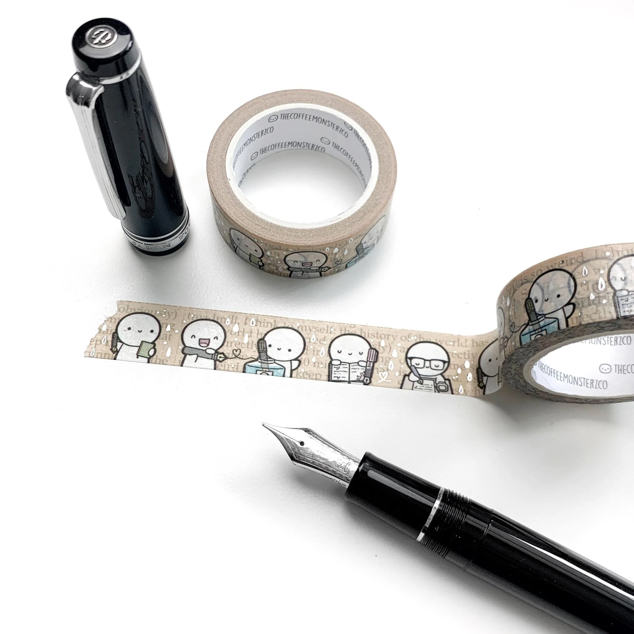 WonderPens x TheCoffeeMonsterzCo Collaboration Washi Tapes