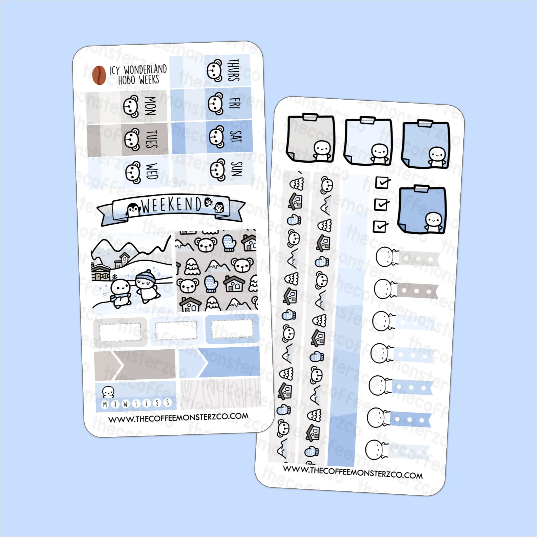 Icy Wonderland Hobonichi Weeks Kit