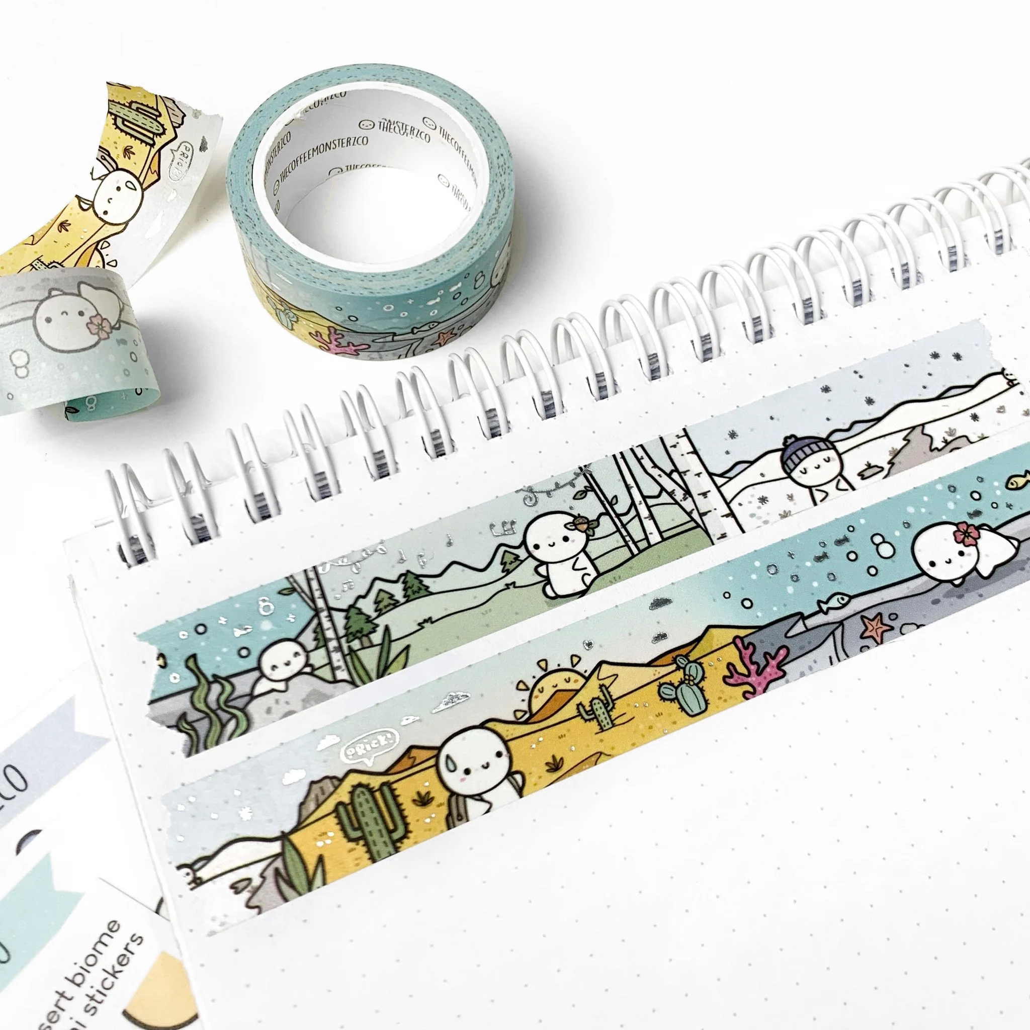The Four Biomes Washi Tape - 18mm (2 per customer)