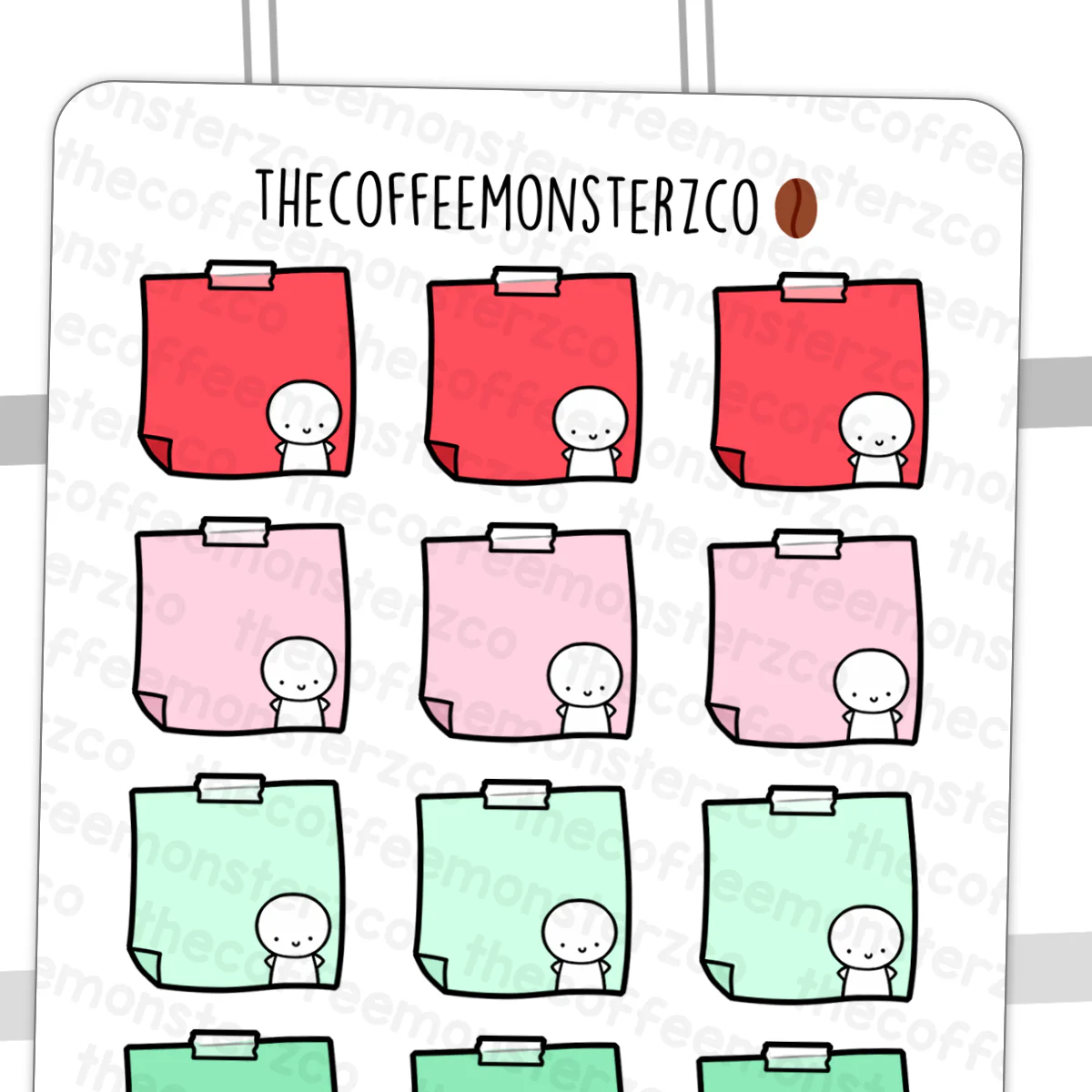 Christmas Sticky Note Stickers (FINAL STOCK)