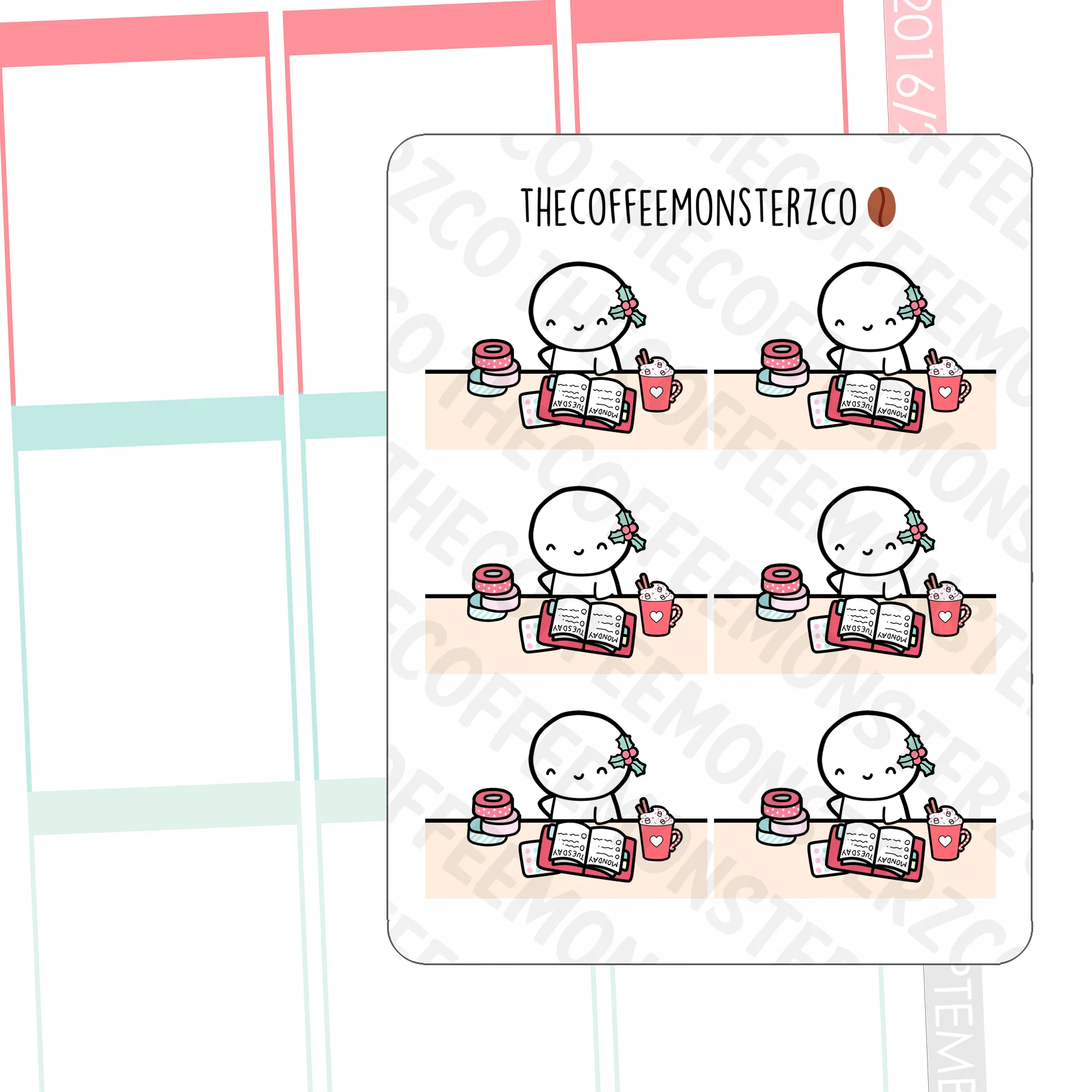 Festive Planning Desk Emotis (FINAL STOCK)
