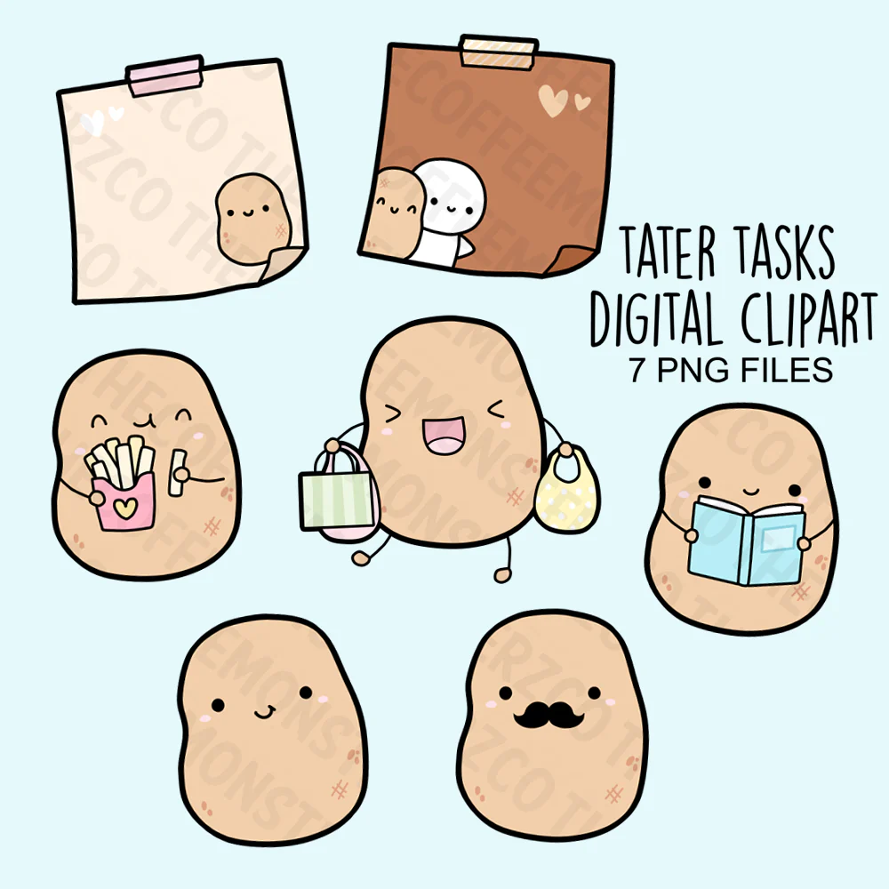 Tater Clipart Set (Digital File)