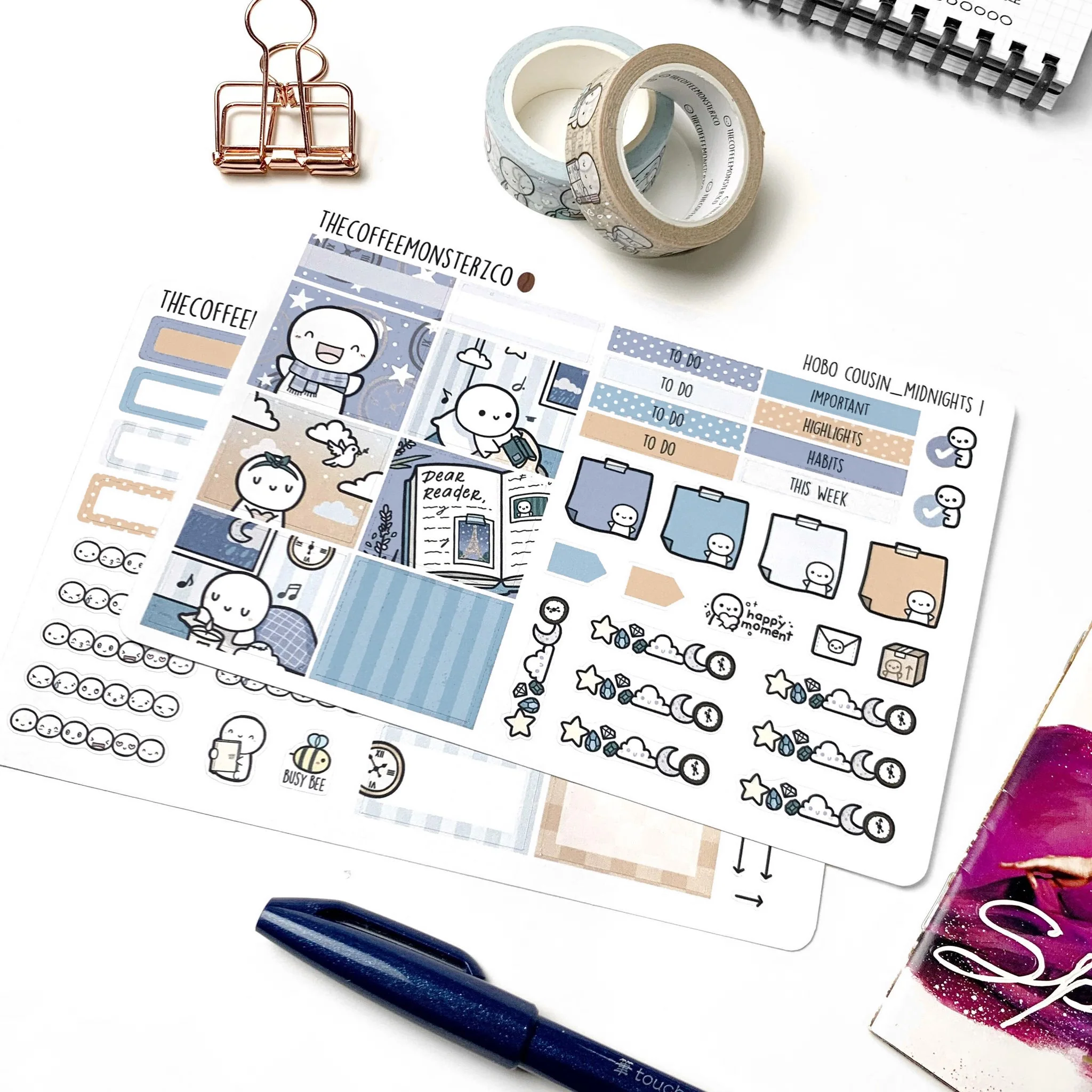 Midnights Hobonichi Cousin Kit