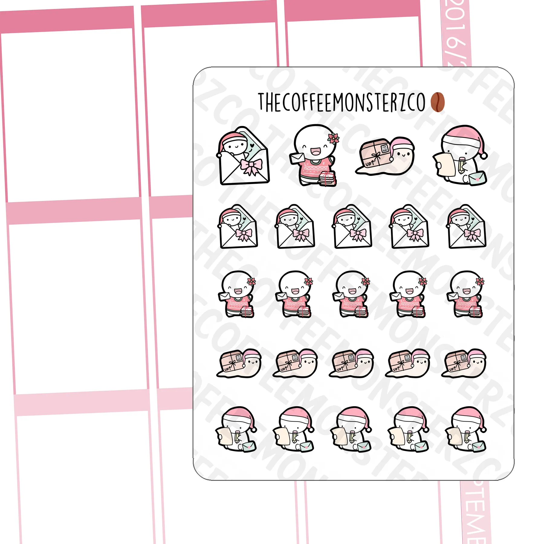 Holiday Snail Mail Emotis (FINAL STOCK)