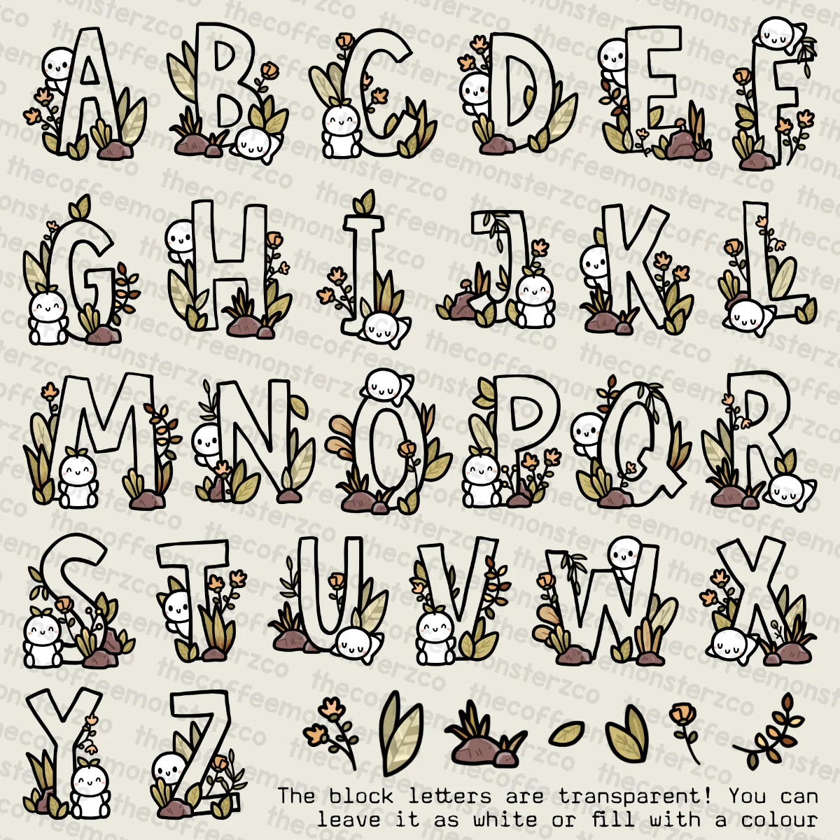 Overgrown Alphabet (Digital File)