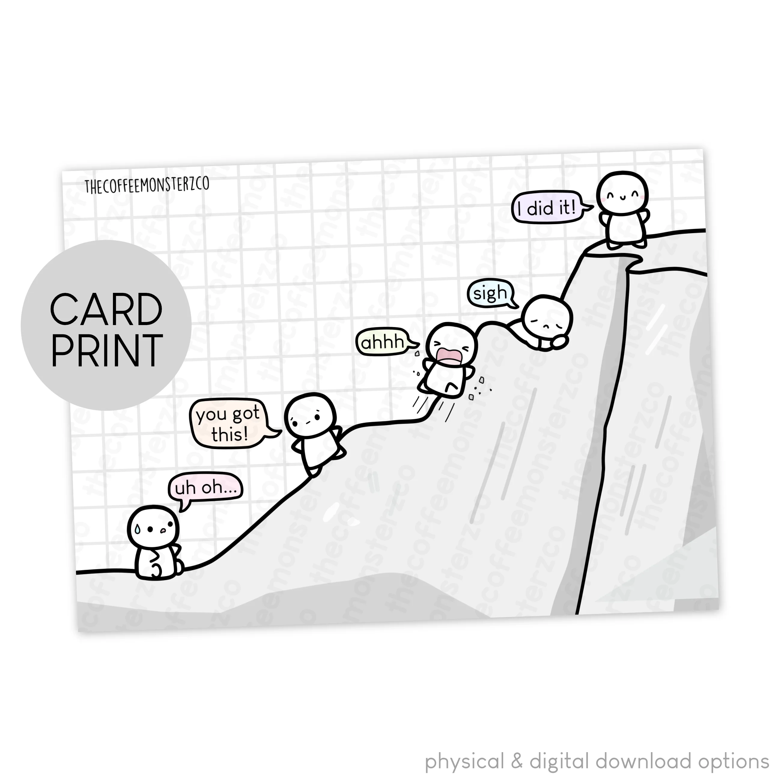 Reaching Goals - Card Print