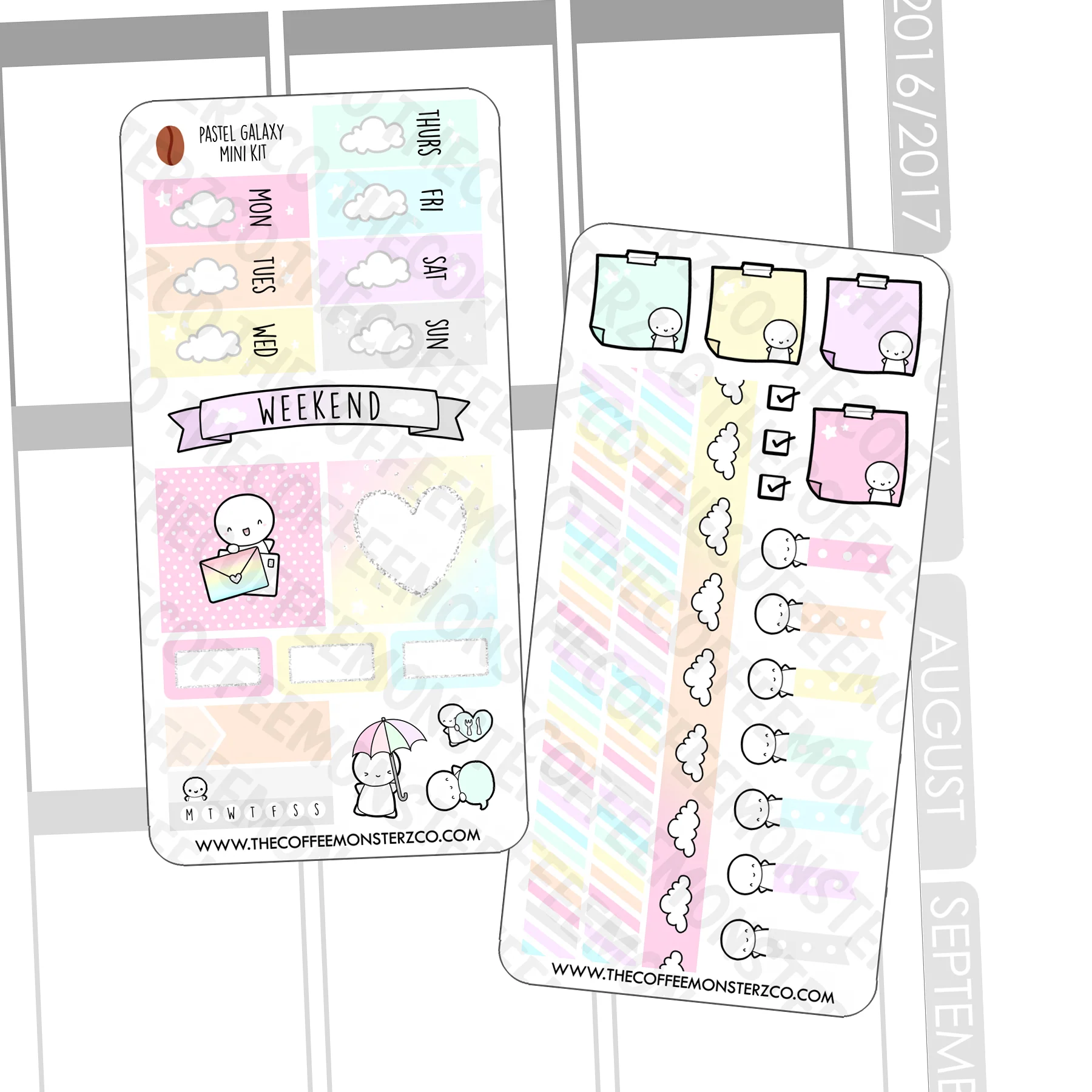 Pastel Galaxy Hobonichi Weeks Kit