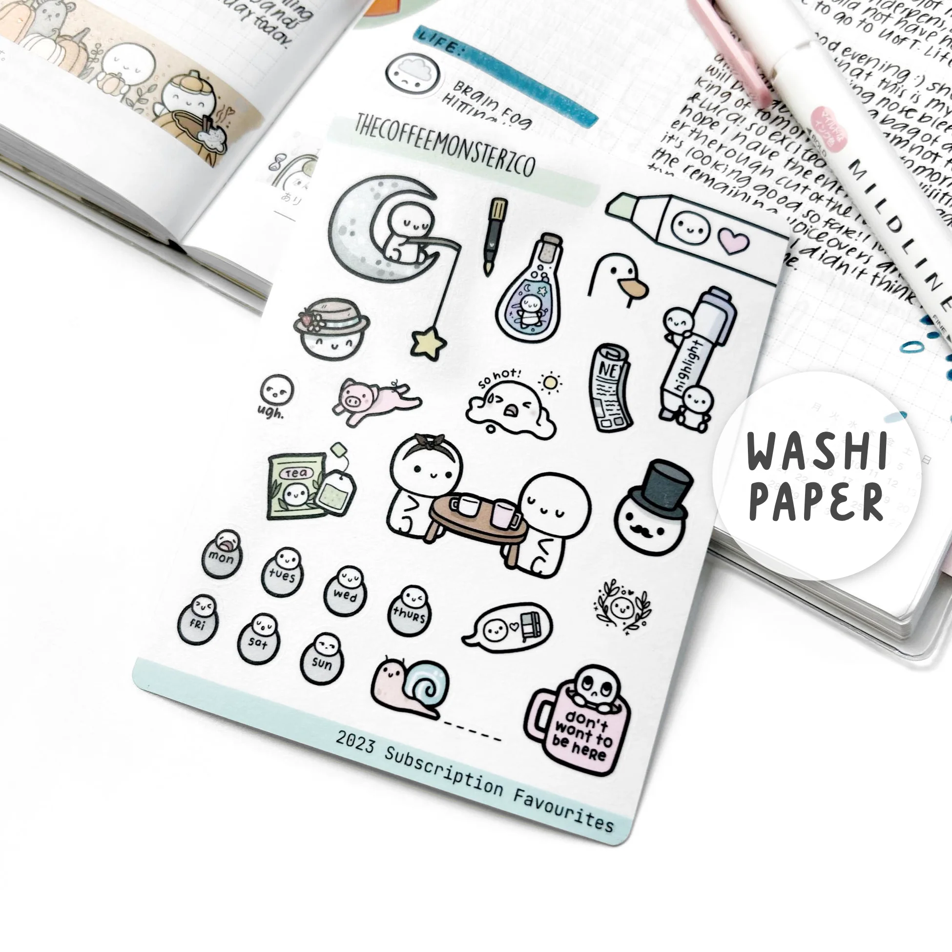2023 Subscription Favourites Sampler - Washi Paper
