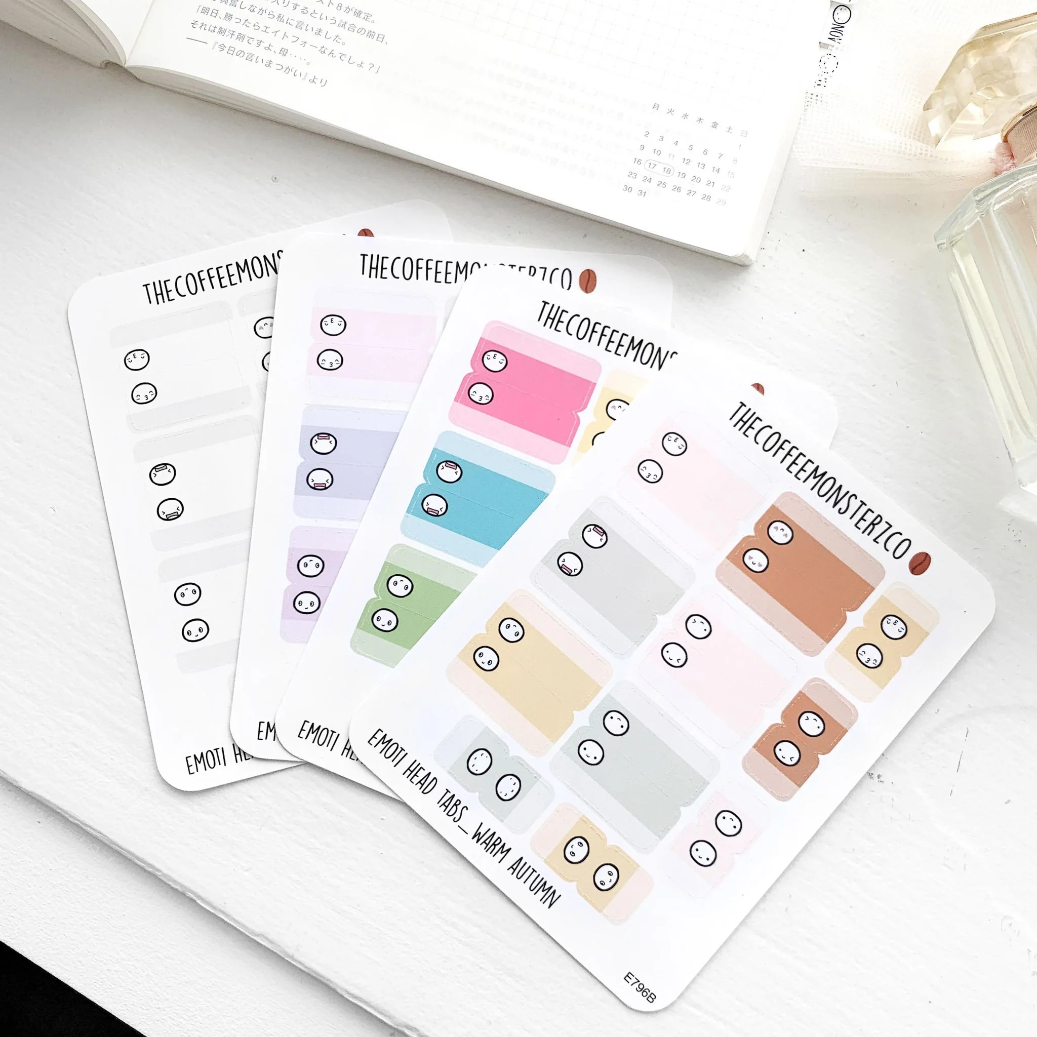 Emoti Head Tab Stickers (FINAL STOCK)