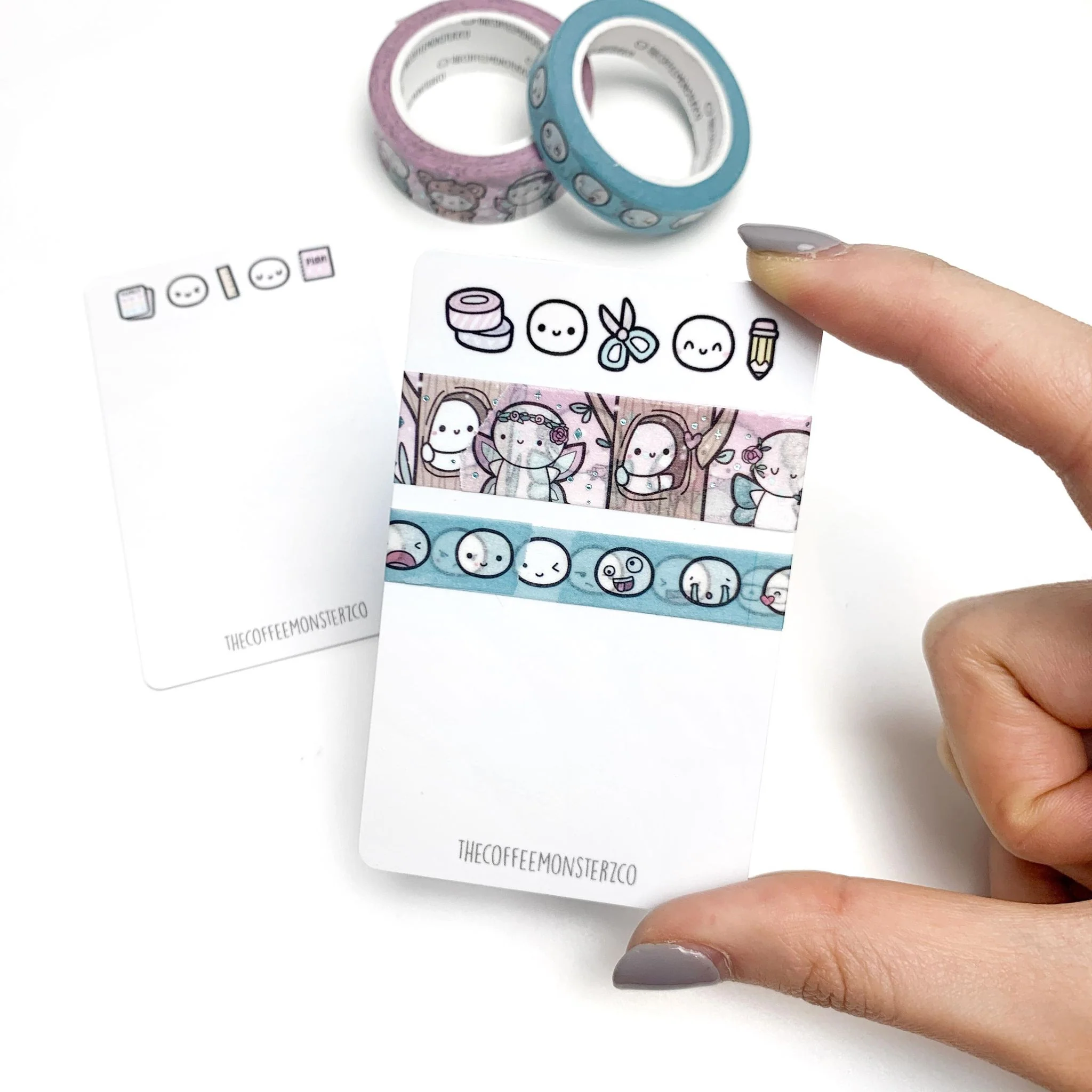 Stationery Doodles - Plastic Washi Card