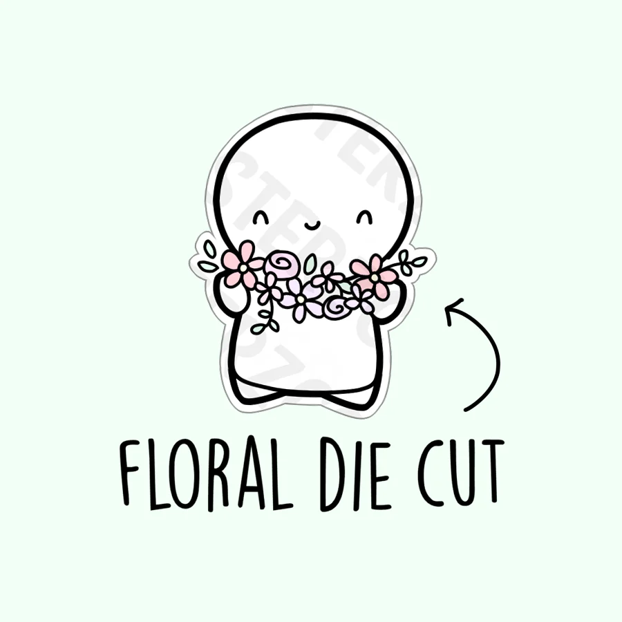 Floral Emoti Die Cut