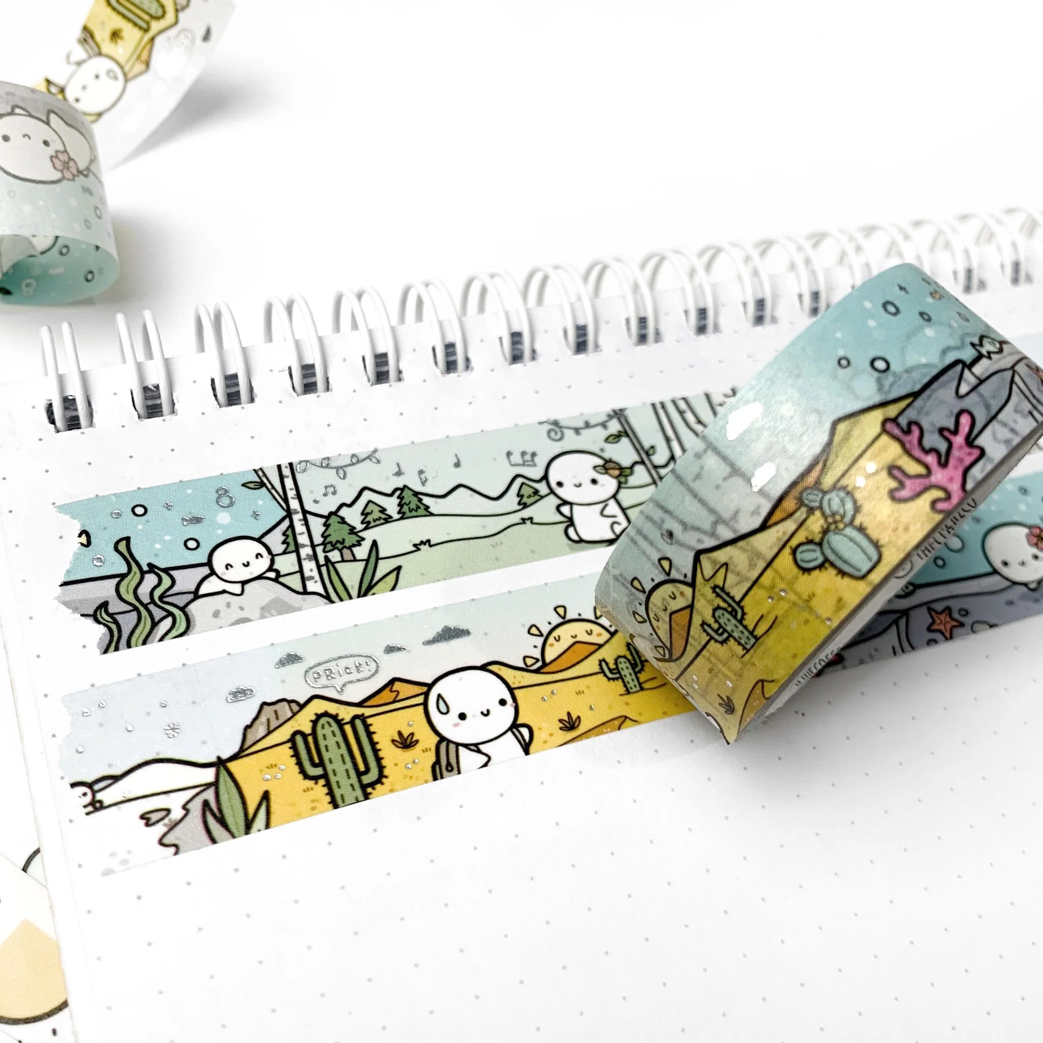 The Four Biomes Washi Tape - 18mm (2 per customer)