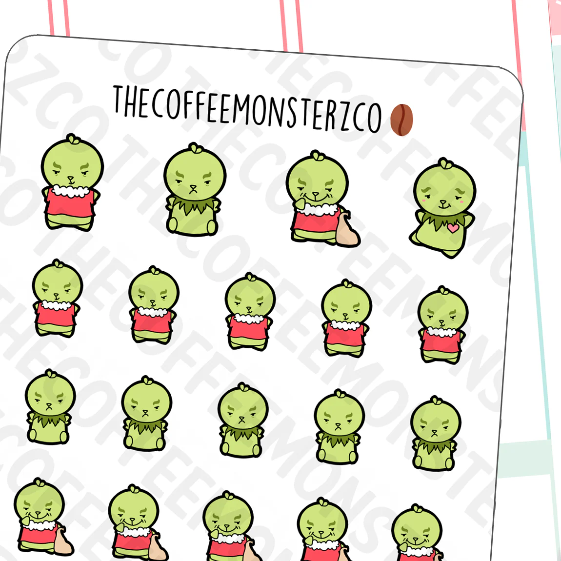 Christmas Grinch Emotis (FINAL STOCK)