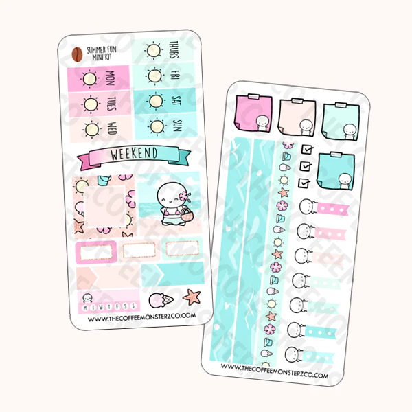 Summer Fun Hobonichi Weeks Kit