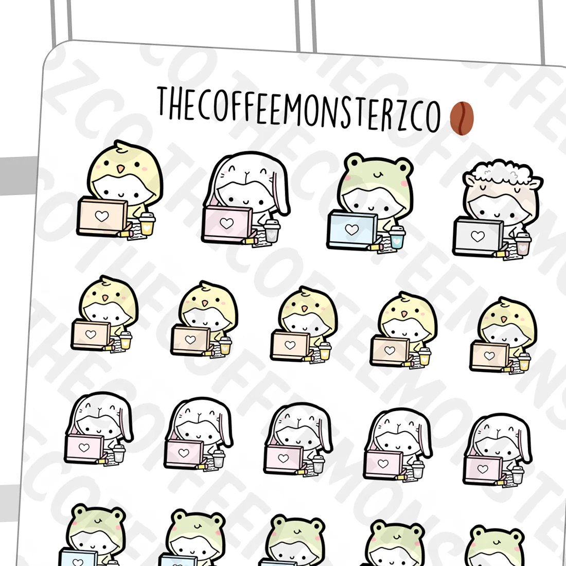 Spring Critters Working Emotis