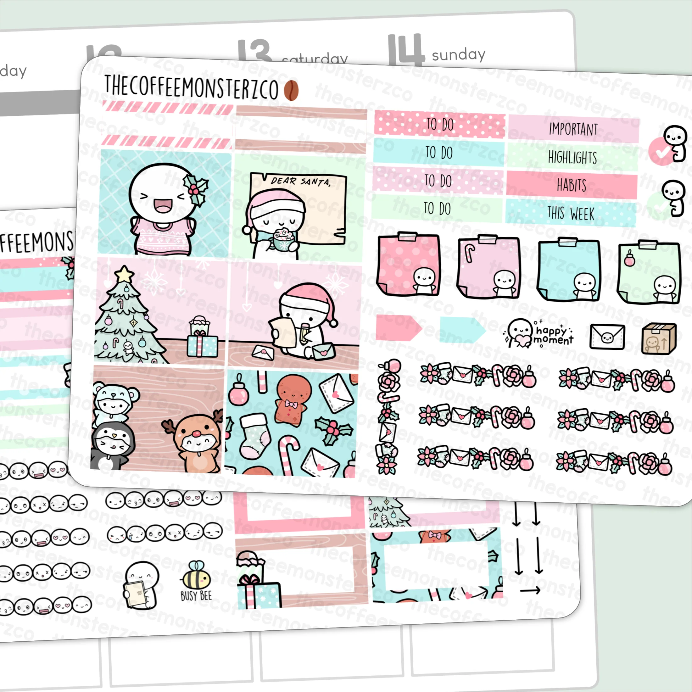 Holiday Cheer Hobonichi Cousin Kit