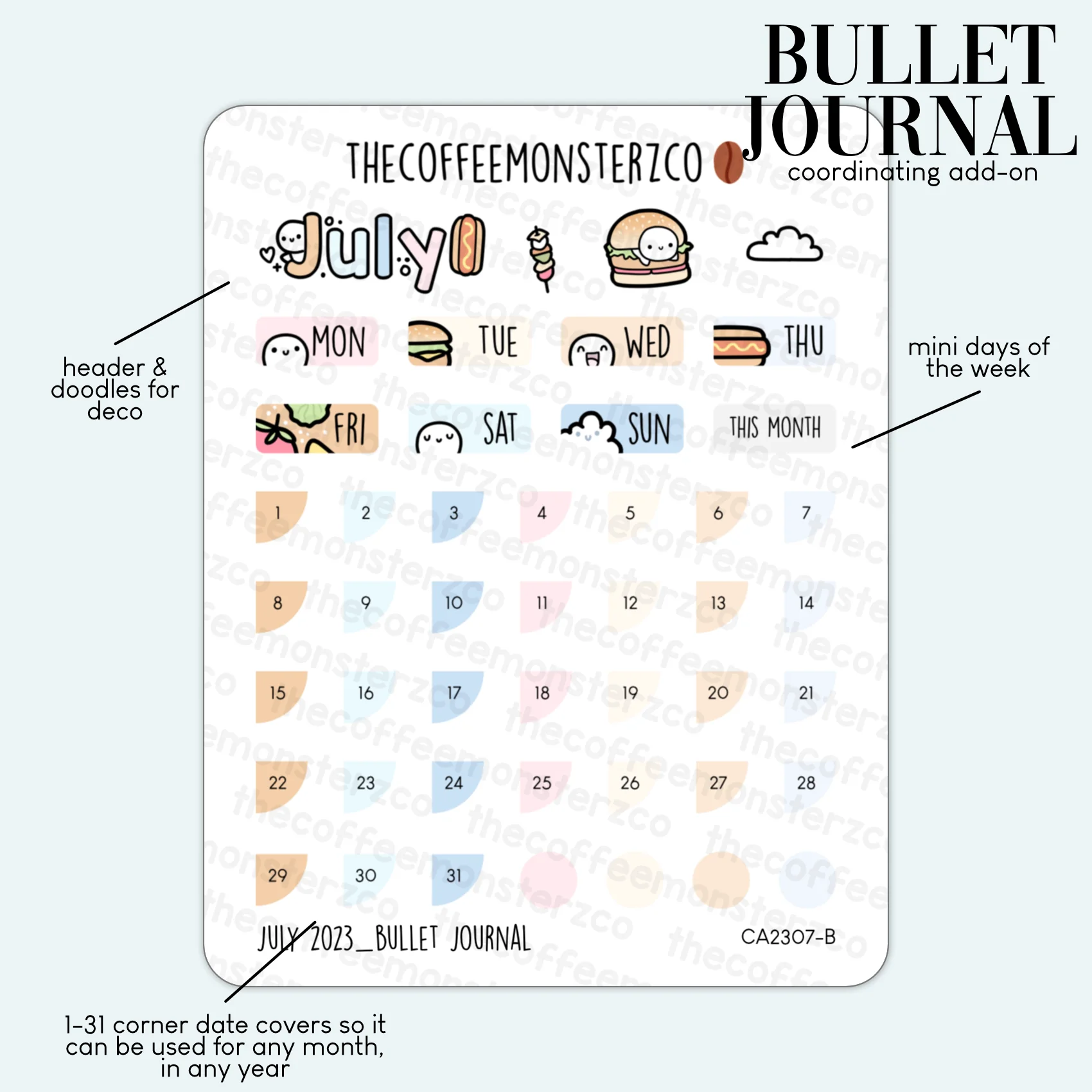 2023 Coordinating Add-ons - Bullet Journal - Part 2