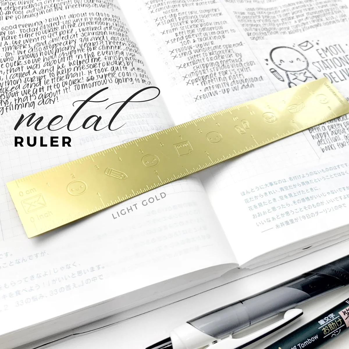 Light Gold - Emoti Metal Ruler (Misfit) (1 per customer)