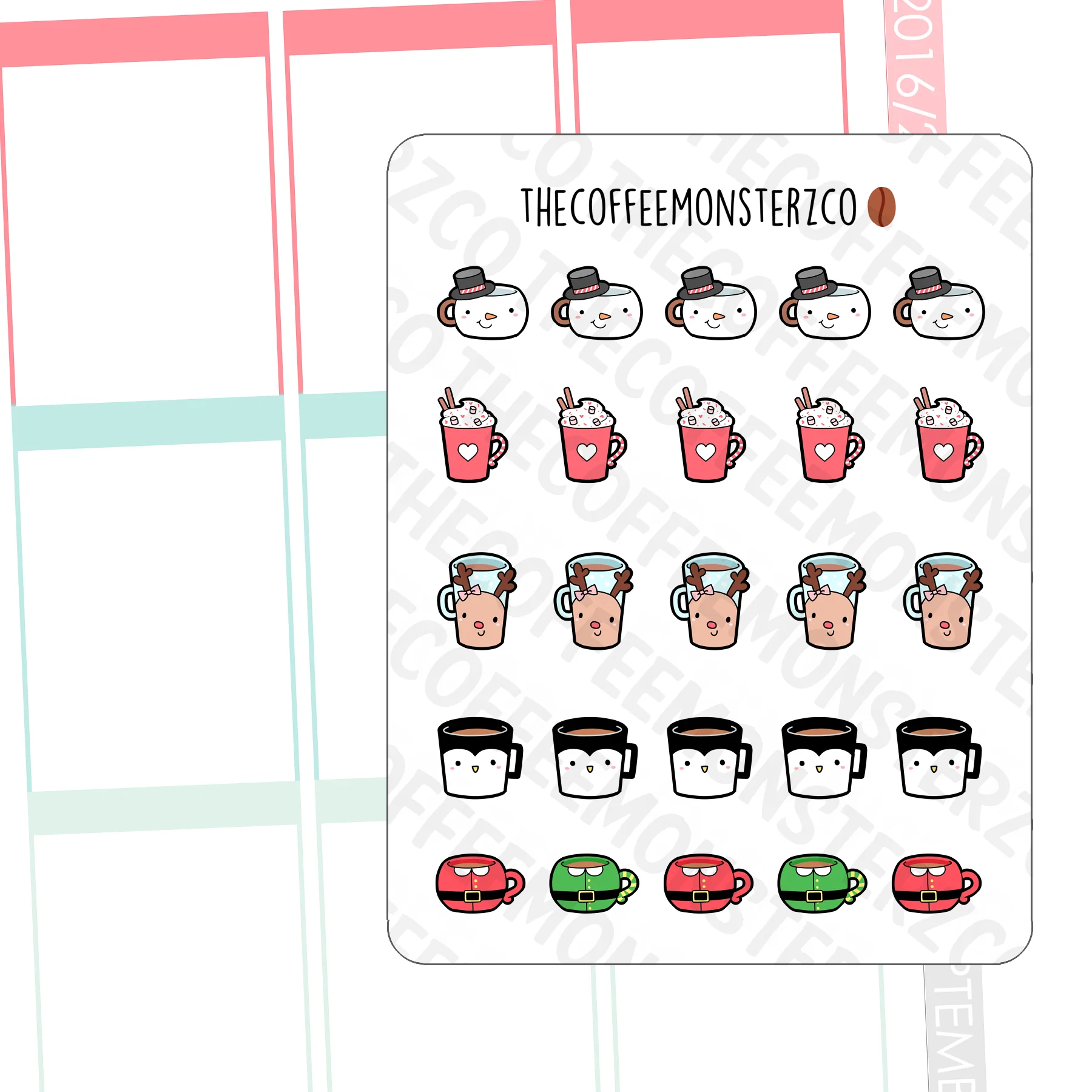 Holiday Mug Doodles (FINAL STOCK)