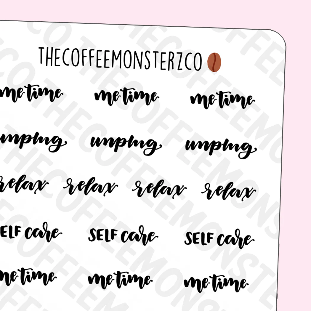Helen's Lettering: Me Time
