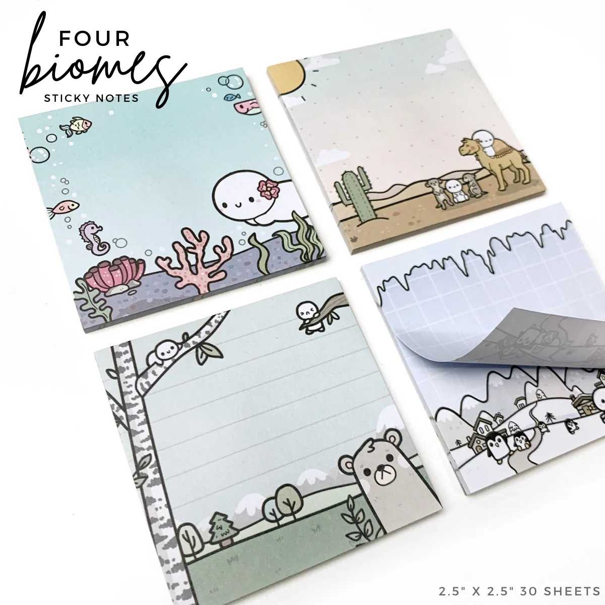 The Four Biomes - Sticky Notes